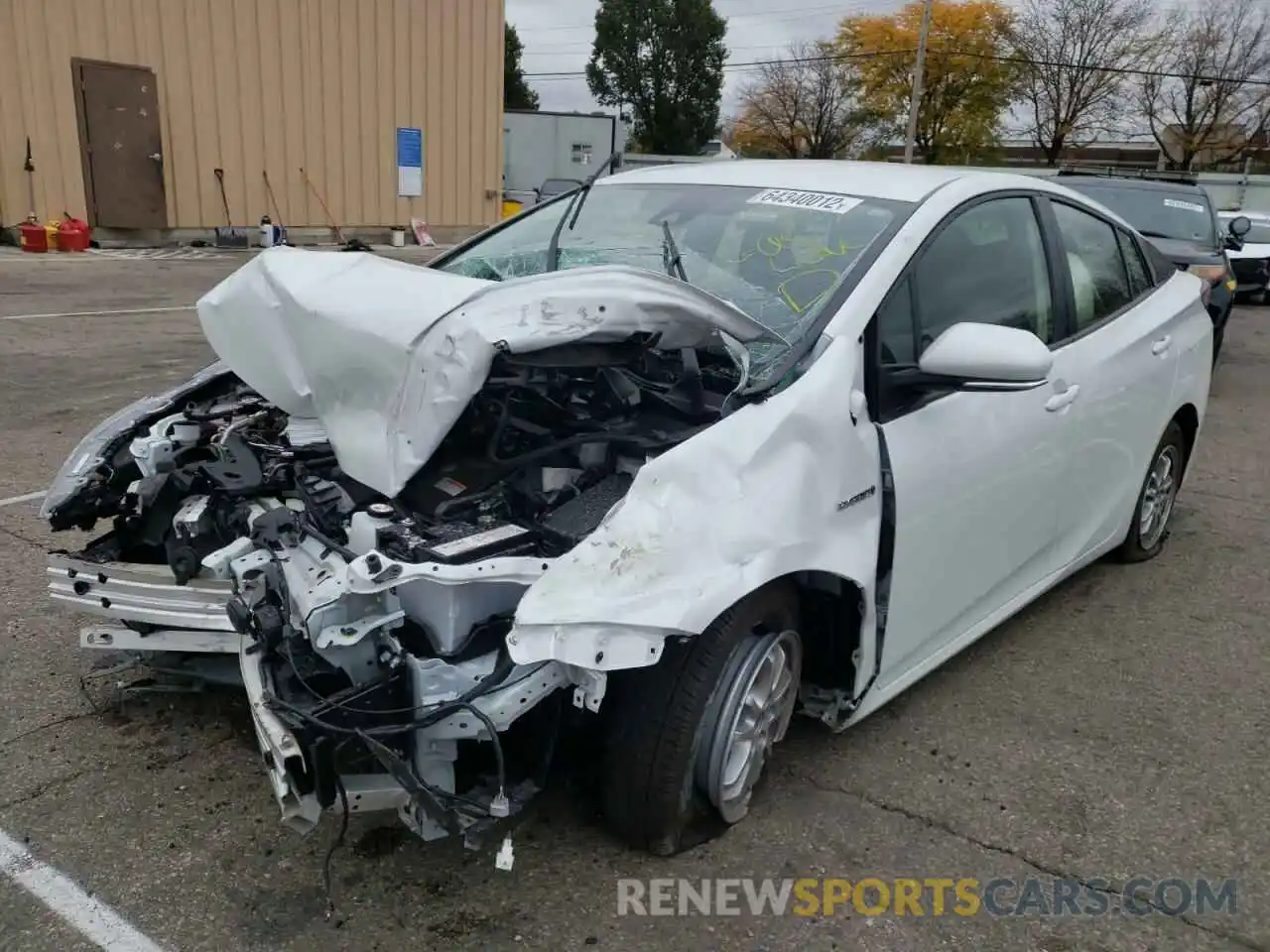 2 Photograph of a damaged car JTDKAMFU5N3164891 TOYOTA PRIUS NIGH 2022