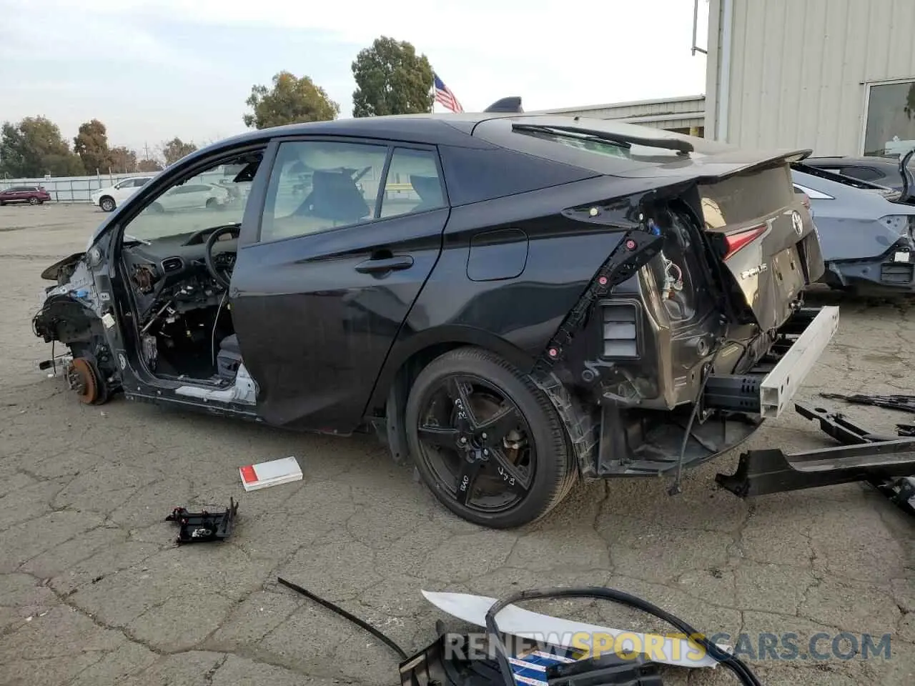 2 Photograph of a damaged car JTDKAMFU5N3178936 TOYOTA PRIUS NIGH 2022