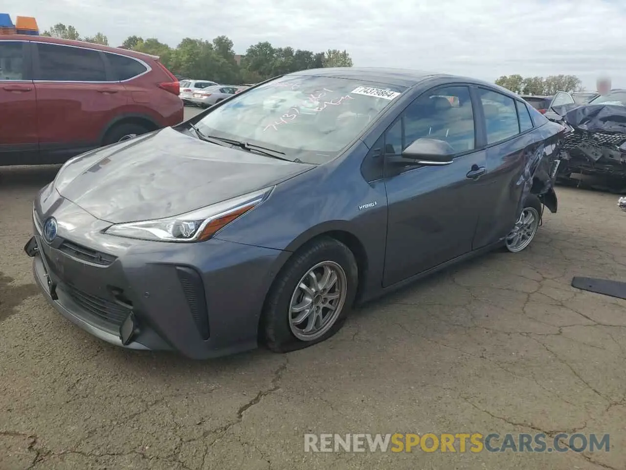 1 Photograph of a damaged car JTDKAMFU5N3185479 TOYOTA PRIUS NIGH 2022