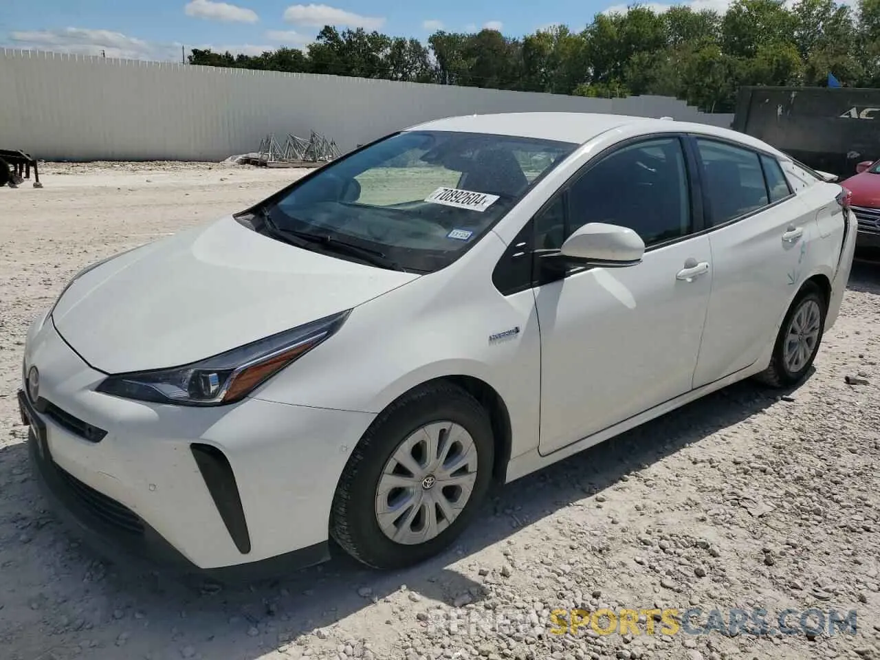 1 Photograph of a damaged car JTDKAMFU5N3187345 TOYOTA PRIUS NIGH 2022