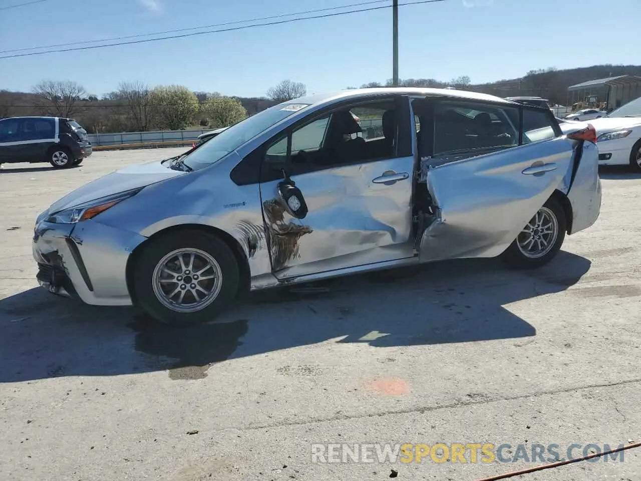 1 Photograph of a damaged car JTDKAMFU6N3160946 TOYOTA PRIUS NIGH 2022