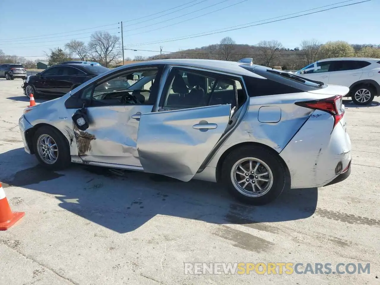 2 Photograph of a damaged car JTDKAMFU6N3160946 TOYOTA PRIUS NIGH 2022