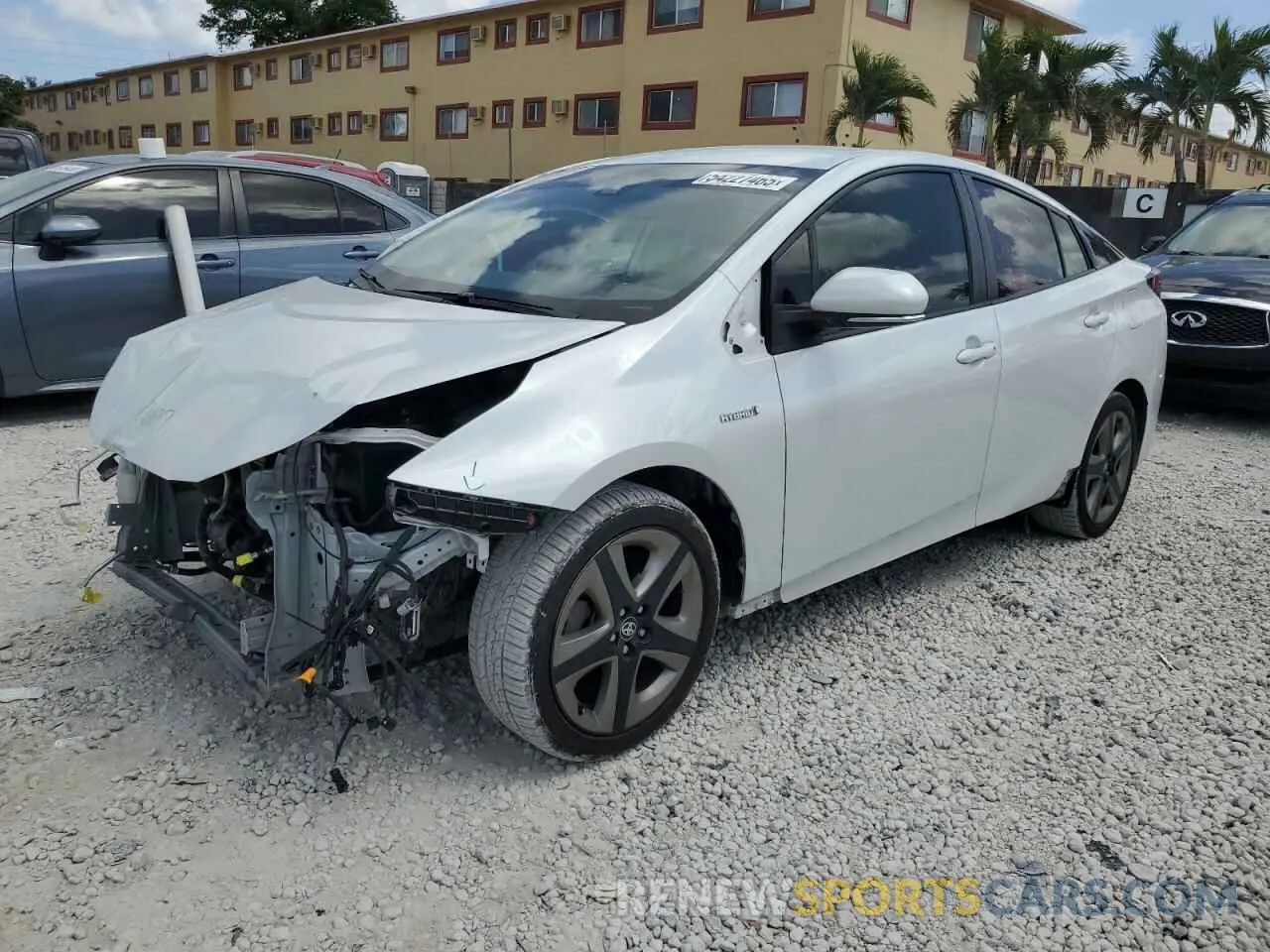 1 Photograph of a damaged car JTDKAMFU6N3161241 TOYOTA PRIUS NIGH 2022