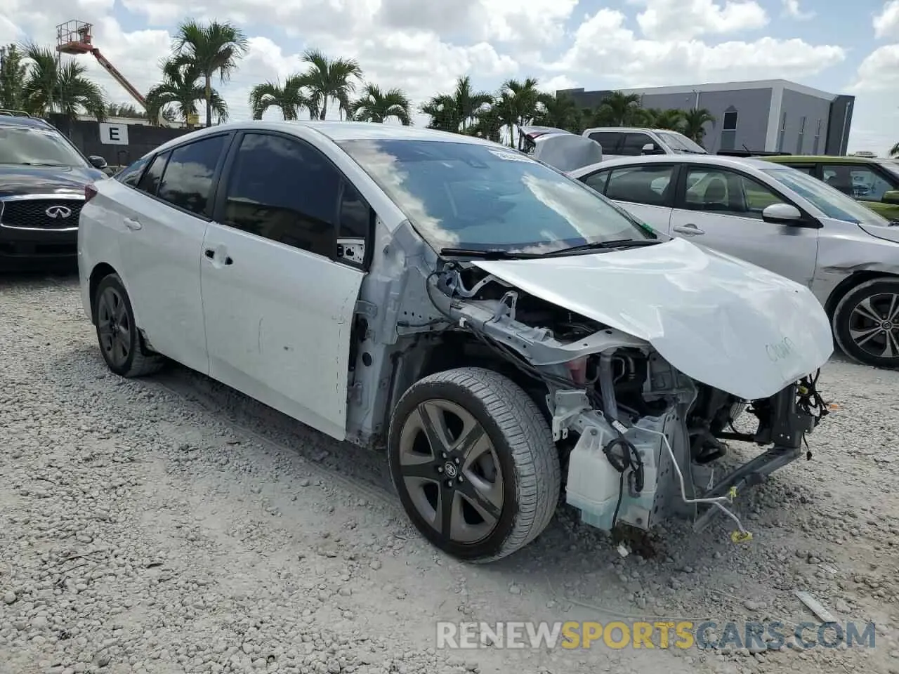 4 Photograph of a damaged car JTDKAMFU6N3161241 TOYOTA PRIUS NIGH 2022