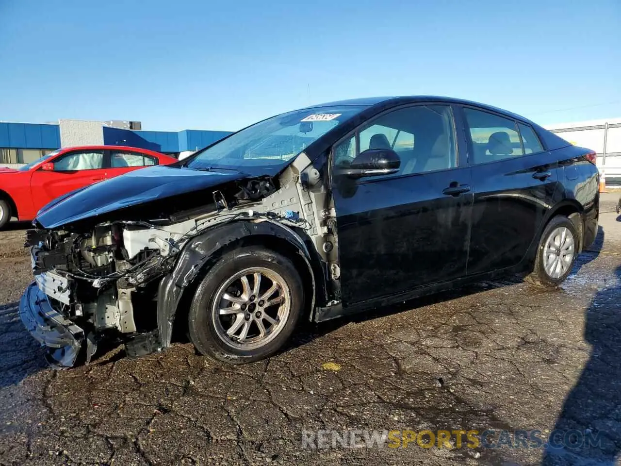 1 Photograph of a damaged car JTDKAMFU6N3161384 TOYOTA PRIUS NIGH 2022