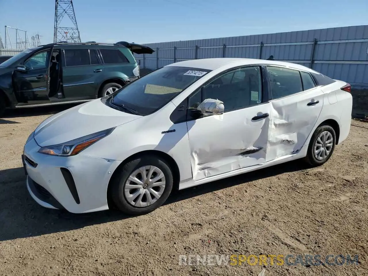 1 Photograph of a damaged car JTDKAMFU6N3173339 TOYOTA PRIUS NIGH 2022