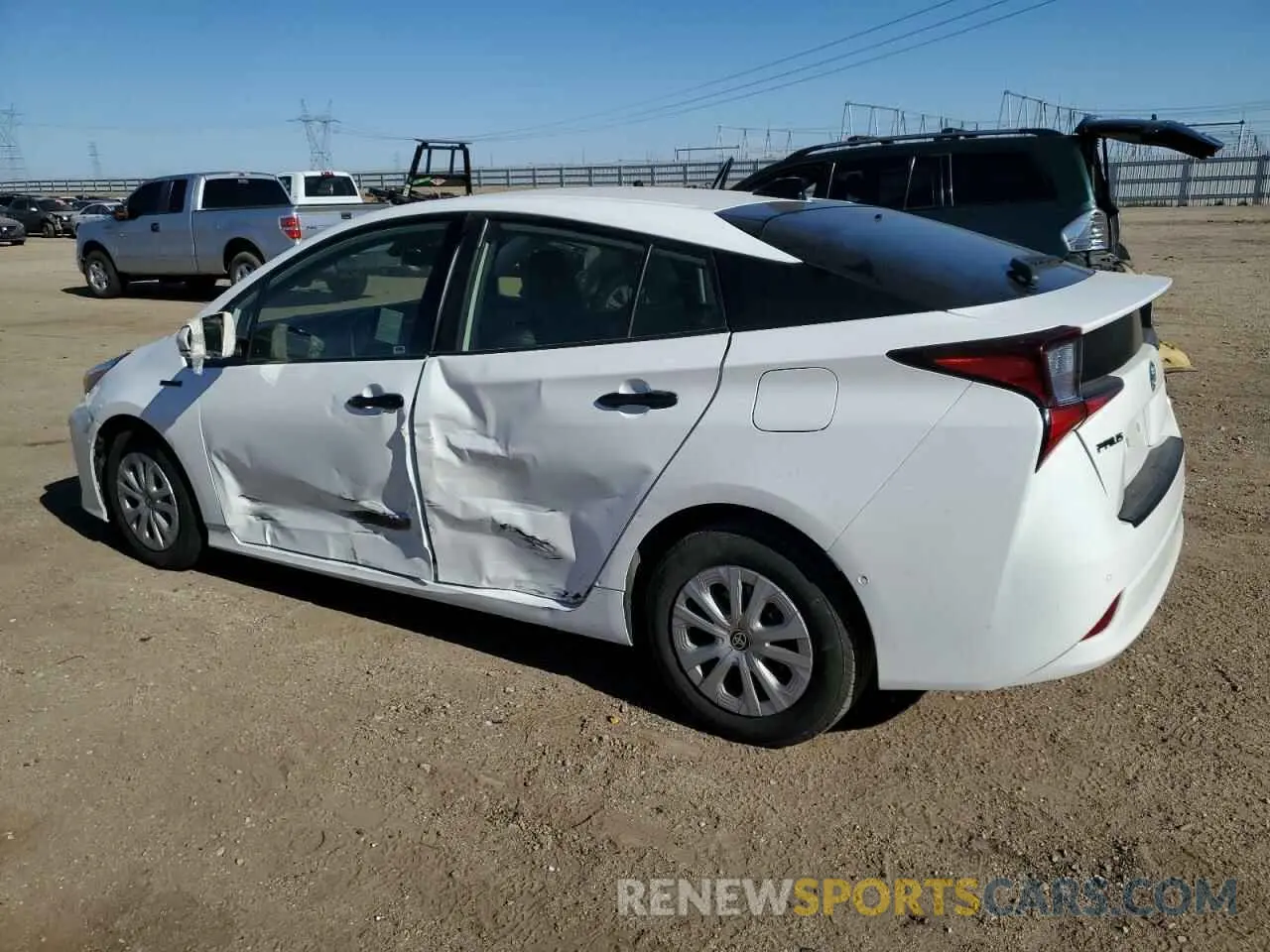 2 Photograph of a damaged car JTDKAMFU6N3173339 TOYOTA PRIUS NIGH 2022