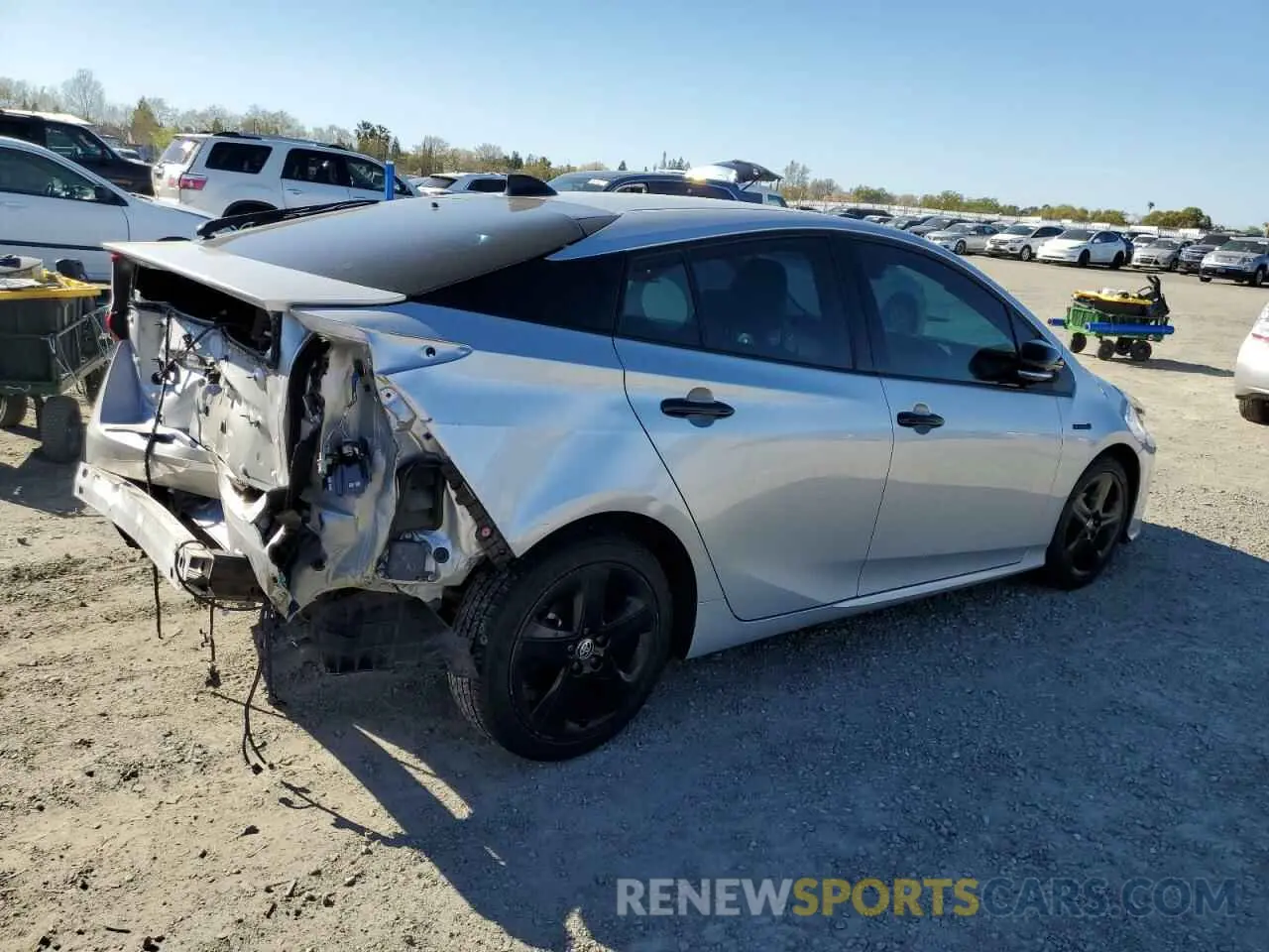 3 Photograph of a damaged car JTDKAMFU6N3174068 TOYOTA PRIUS NIGH 2022