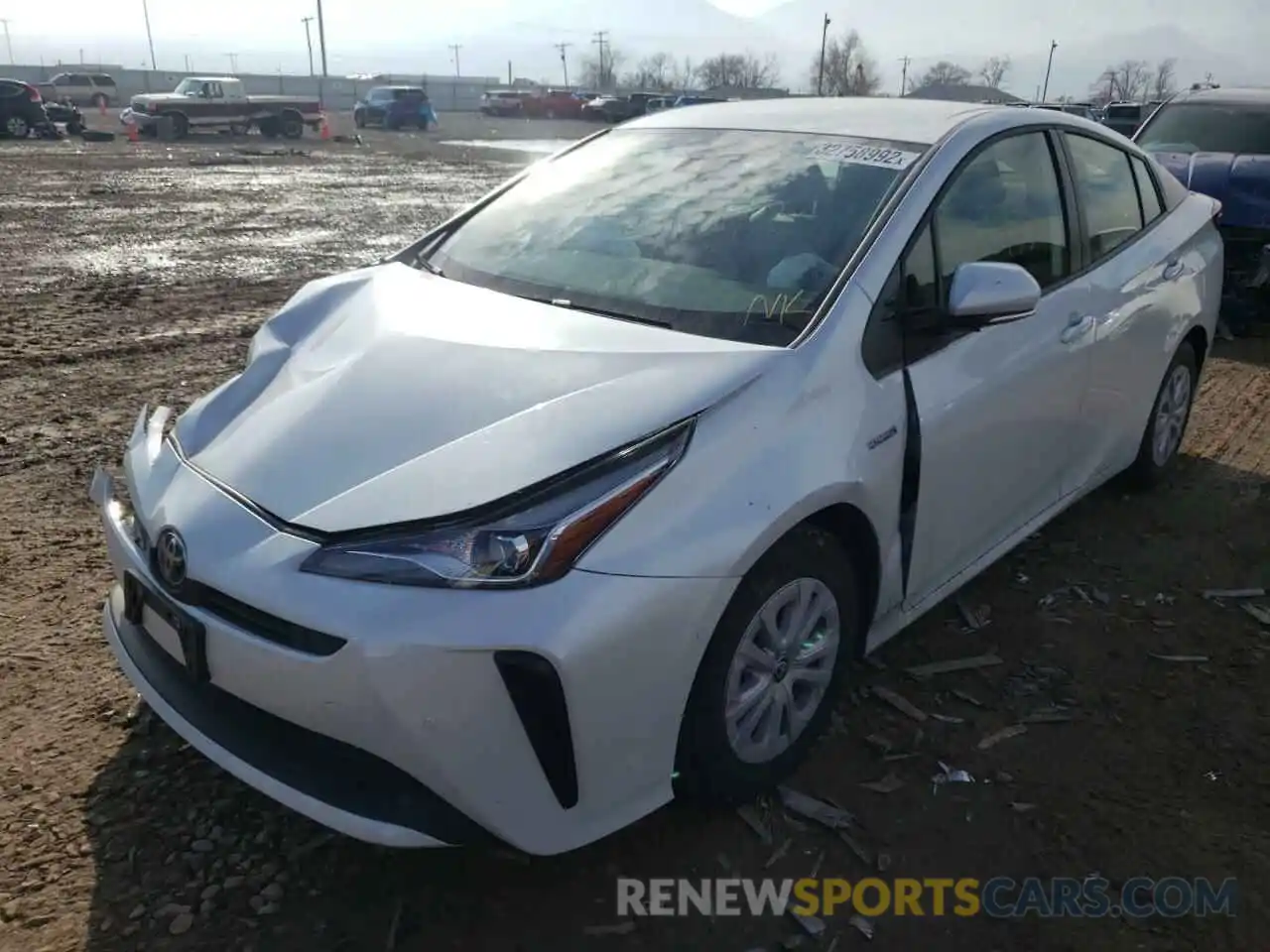 2 Photograph of a damaged car JTDKAMFU7N3155139 TOYOTA PRIUS NIGH 2022