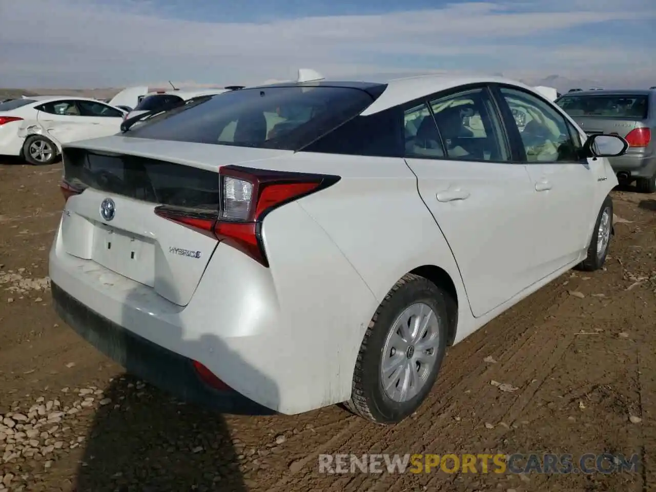 4 Photograph of a damaged car JTDKAMFU7N3155139 TOYOTA PRIUS NIGH 2022