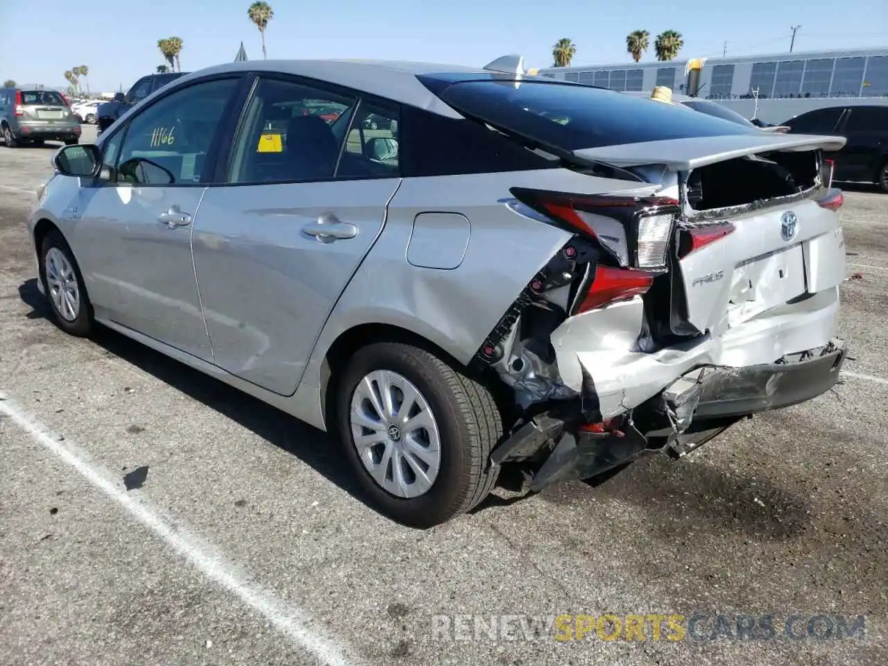 3 Photograph of a damaged car JTDKAMFU7N3157554 TOYOTA PRIUS NIGH 2022