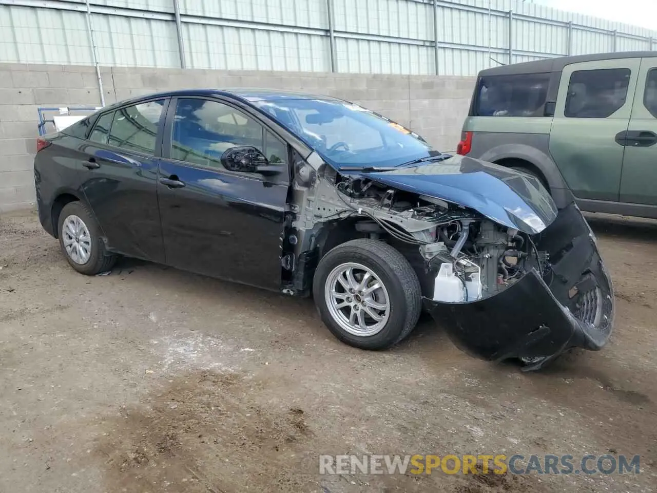 4 Photograph of a damaged car JTDKAMFU7N3177769 TOYOTA PRIUS NIGH 2022