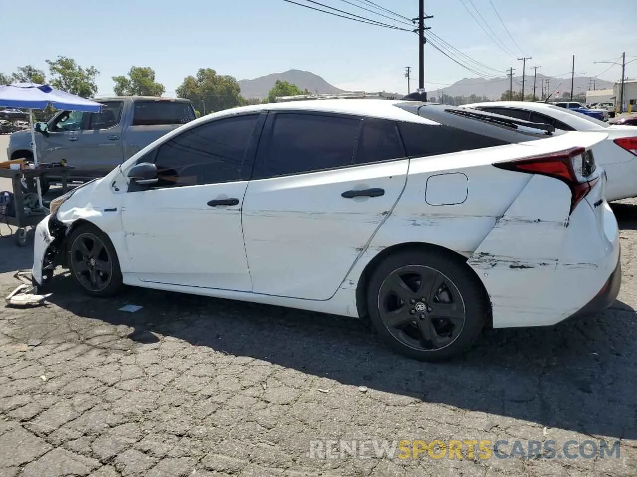 2 Photograph of a damaged car JTDKAMFU8N3170166 TOYOTA PRIUS NIGH 2022