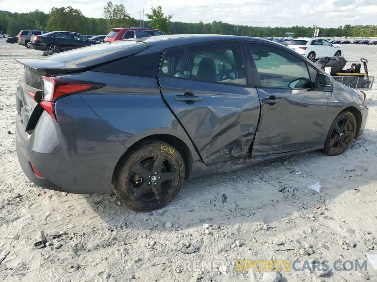 3 Photograph of a damaged car JTDKAMFU8N3173133 TOYOTA PRIUS NIGH 2022