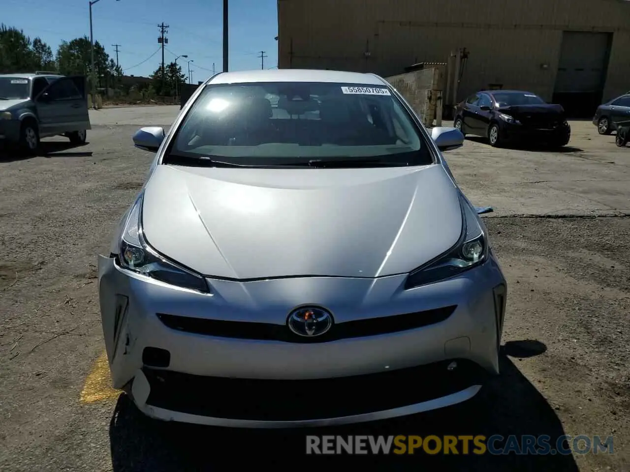 5 Photograph of a damaged car JTDKAMFU8N3176968 TOYOTA PRIUS NIGH 2022