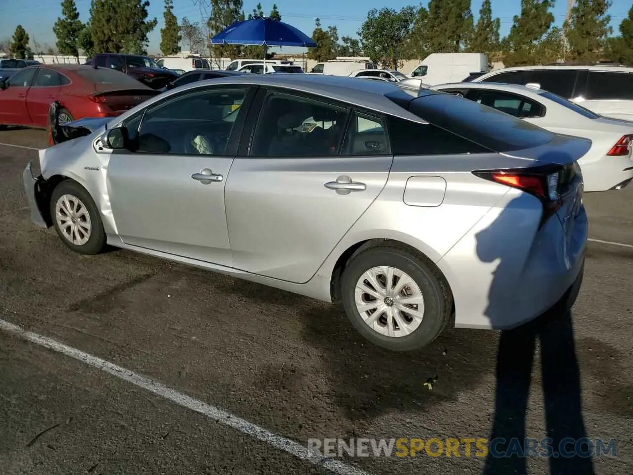 2 Photograph of a damaged car JTDKAMFU8N3181491 TOYOTA PRIUS NIGH 2022