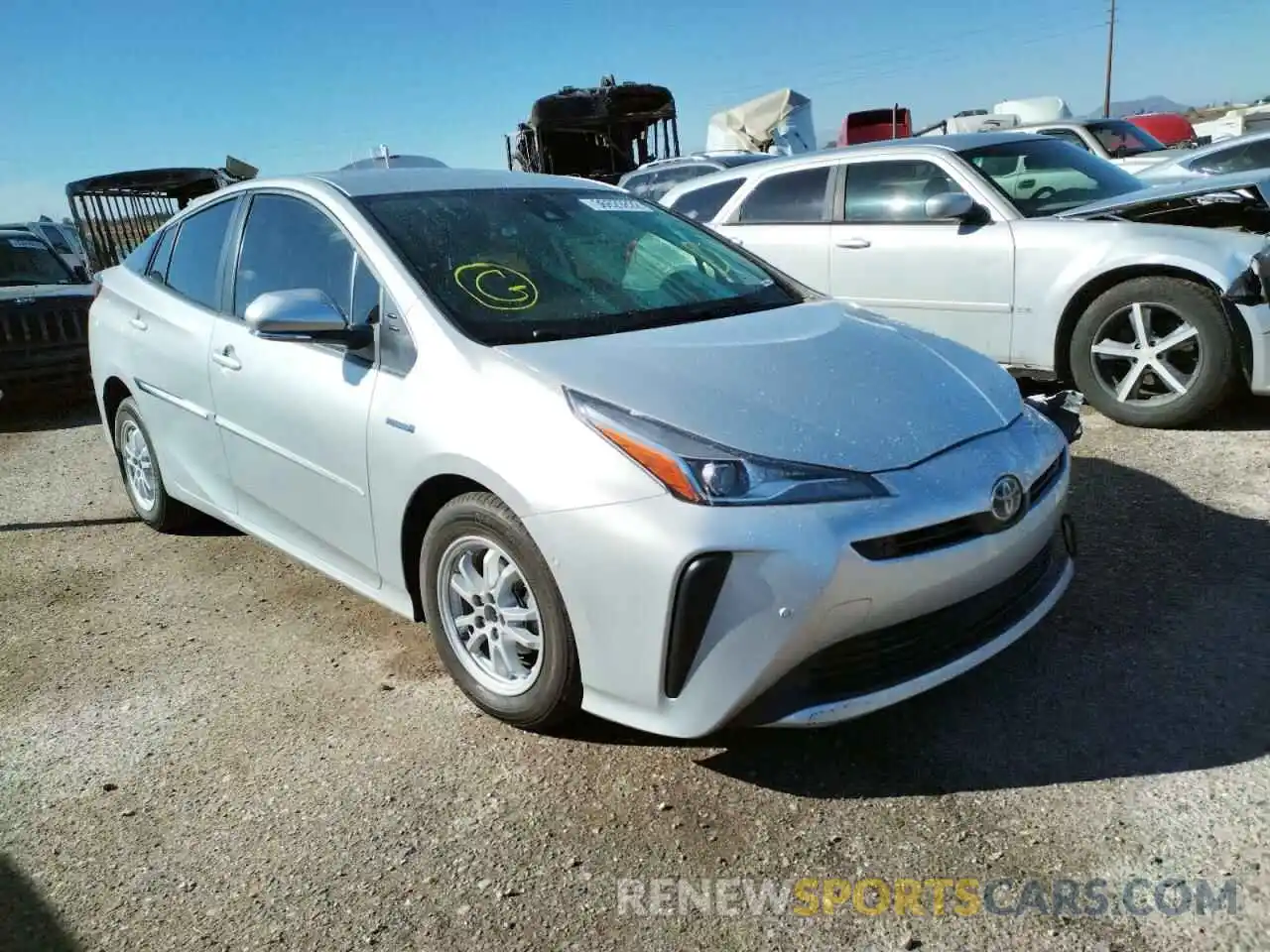 1 Photograph of a damaged car JTDKAMFU9N3153313 TOYOTA PRIUS NIGH 2022