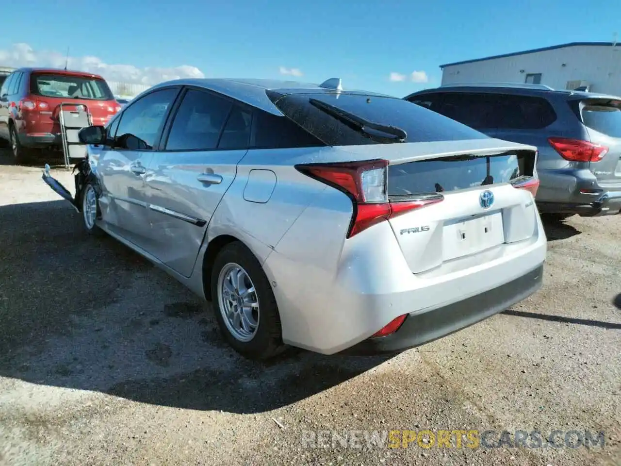 3 Photograph of a damaged car JTDKAMFU9N3153313 TOYOTA PRIUS NIGH 2022