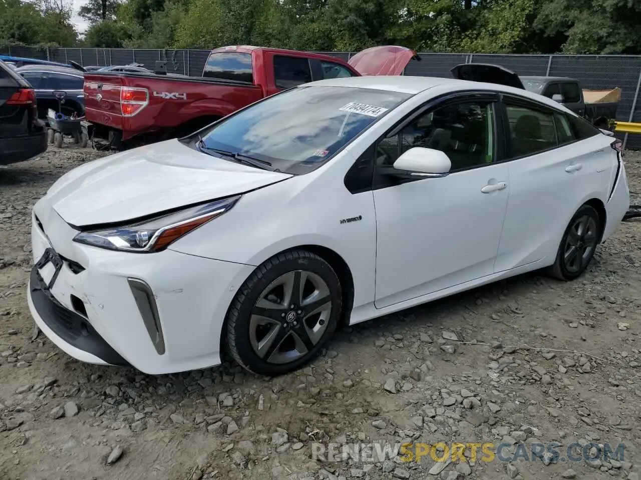 1 Photograph of a damaged car JTDKAMFU9N3159290 TOYOTA PRIUS NIGH 2022