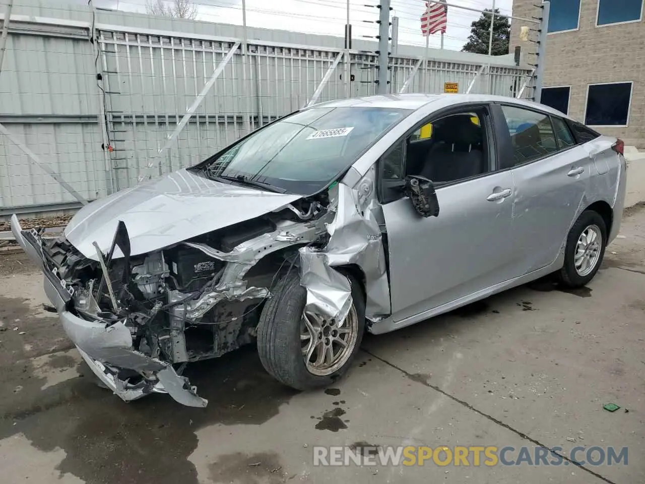 1 Photograph of a damaged car JTDKAMFU9N3160987 TOYOTA PRIUS NIGH 2022
