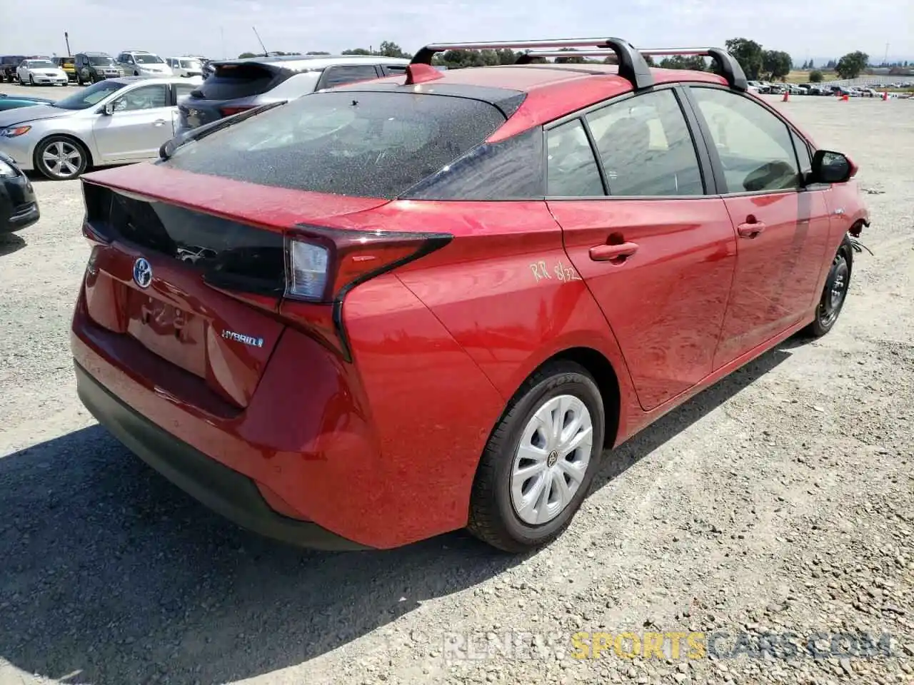 4 Photograph of a damaged car JTDKAMFU9N3165445 TOYOTA PRIUS NIGH 2022