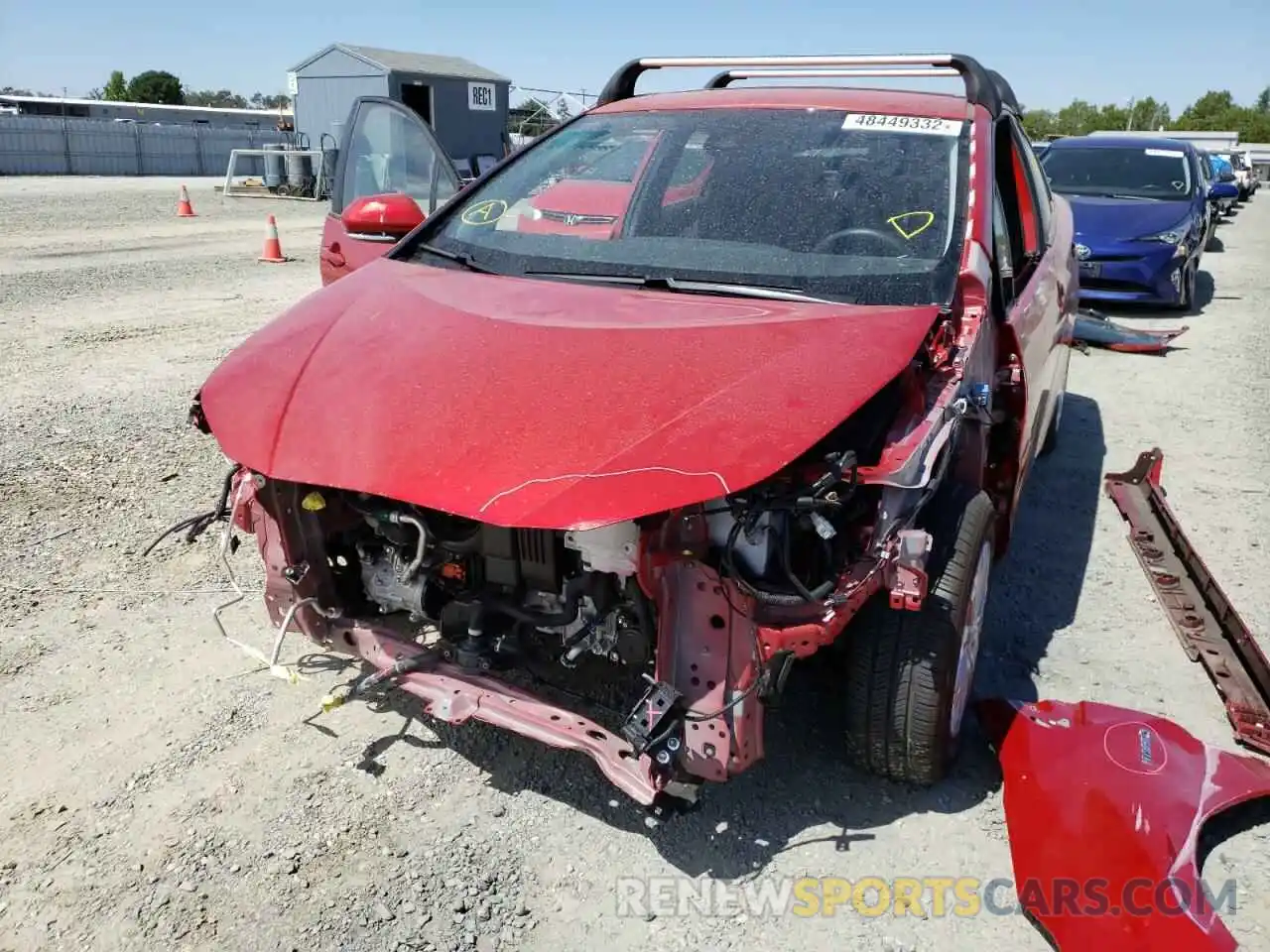 9 Photograph of a damaged car JTDKAMFU9N3165445 TOYOTA PRIUS NIGH 2022