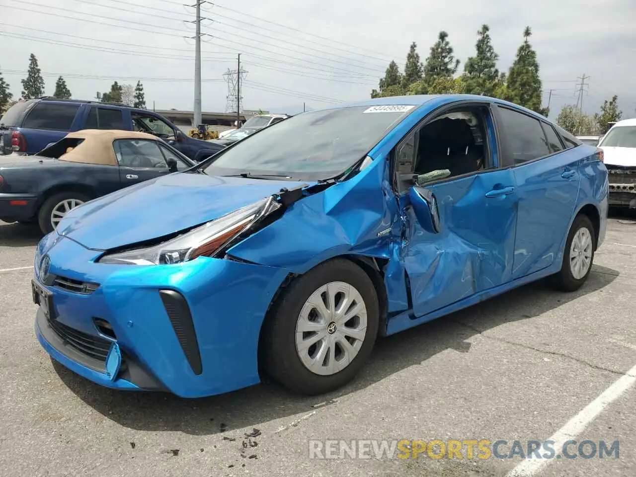 1 Photograph of a damaged car JTDKAMFU9N3169544 TOYOTA PRIUS NIGH 2022