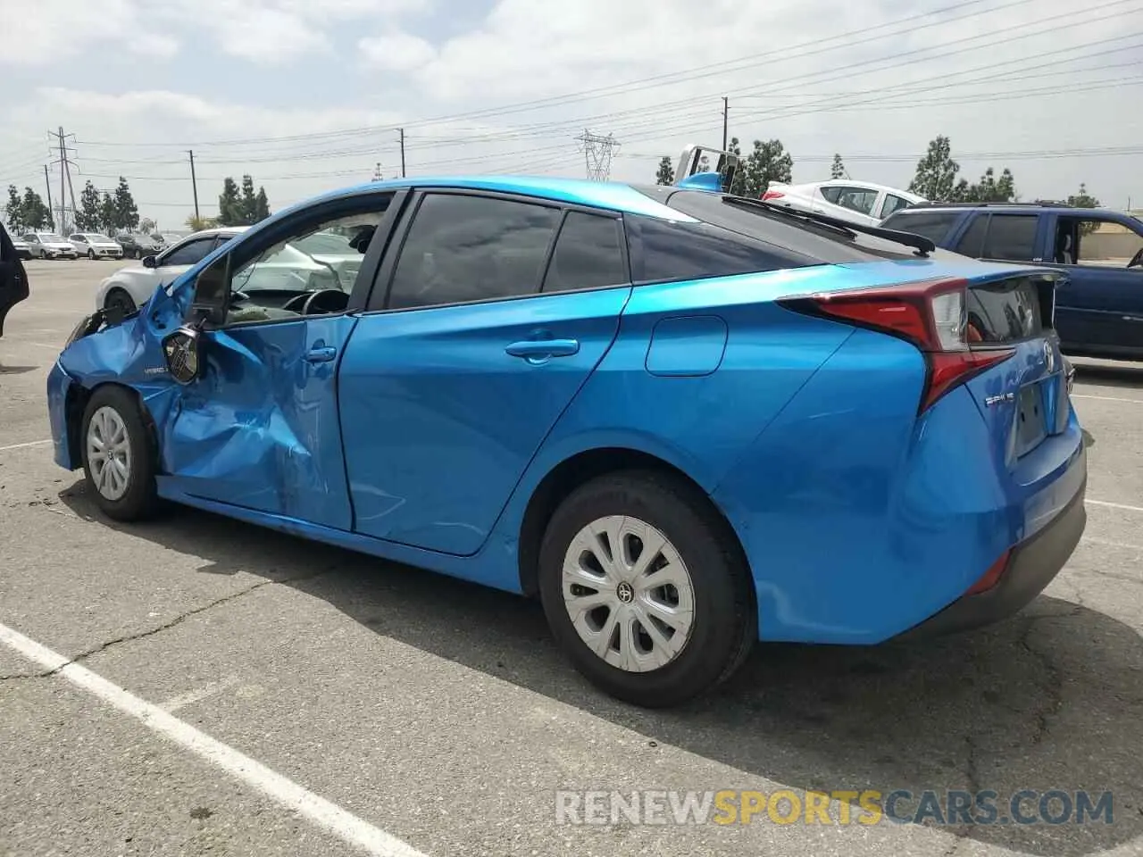 2 Photograph of a damaged car JTDKAMFU9N3169544 TOYOTA PRIUS NIGH 2022