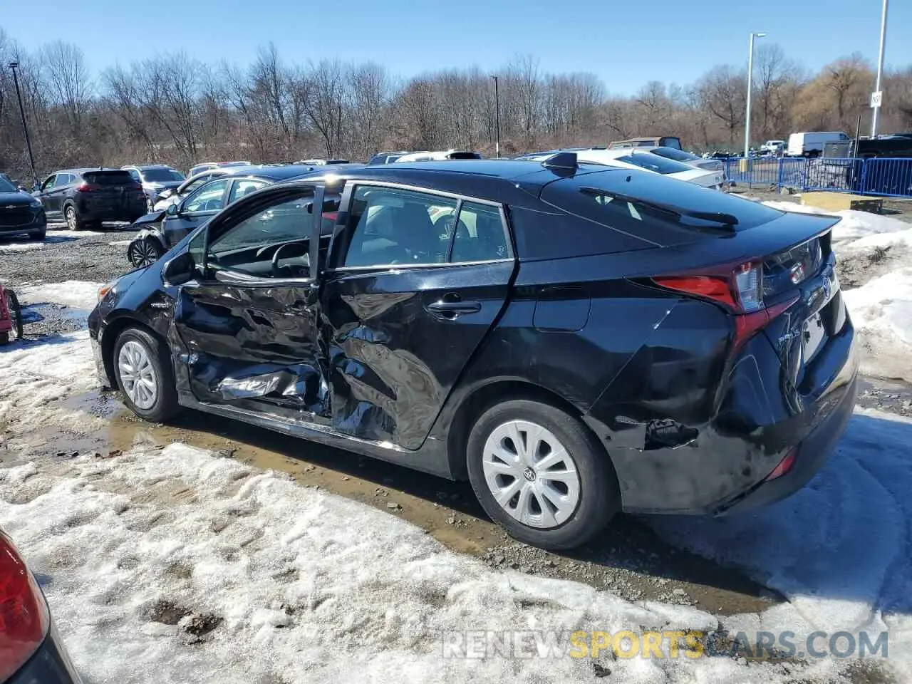 2 Photograph of a damaged car JTDKAMFU9N3182360 TOYOTA PRIUS NIGH 2022