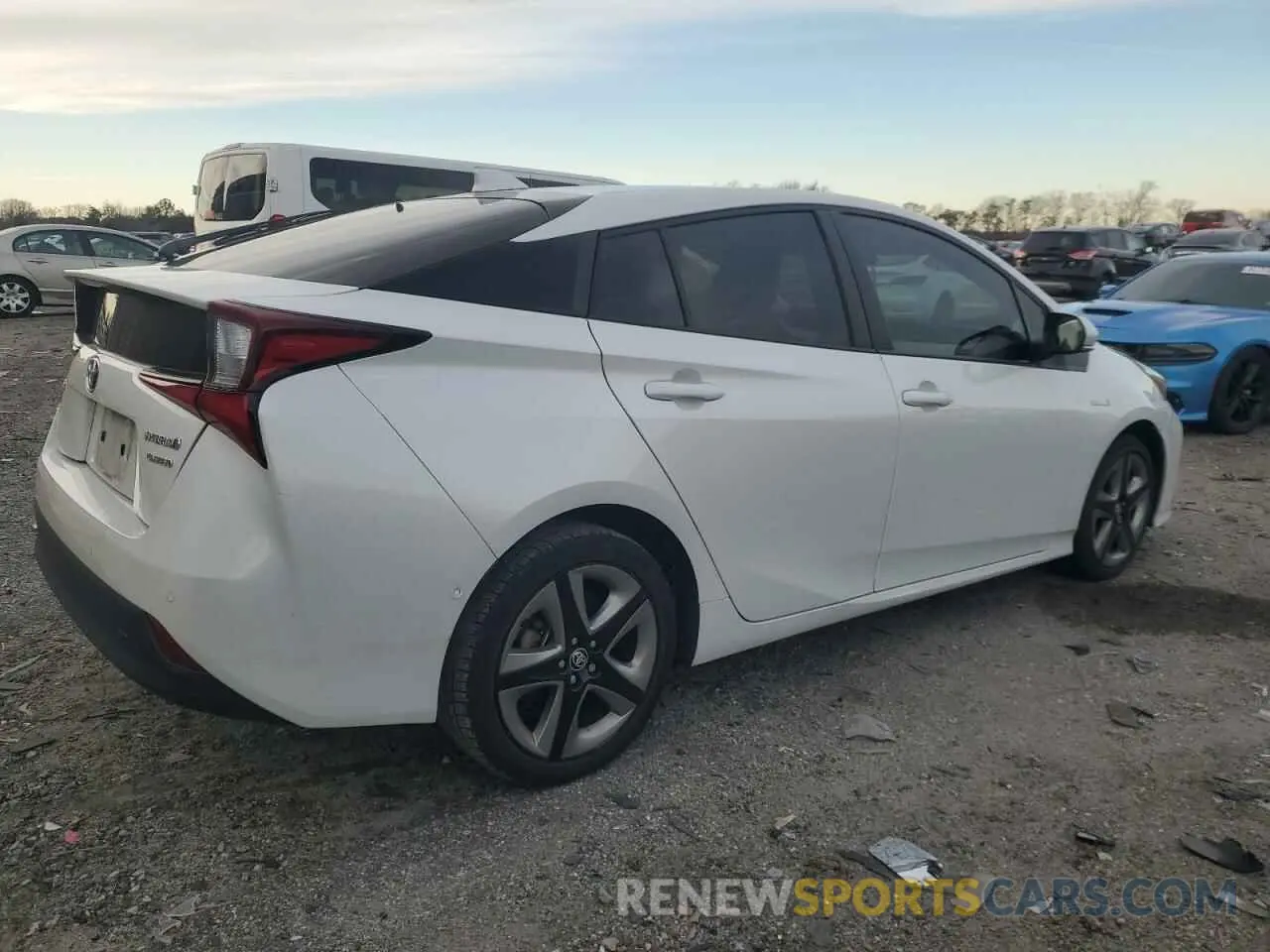 3 Photograph of a damaged car JTDKAMFUXN3160156 TOYOTA PRIUS NIGH 2022