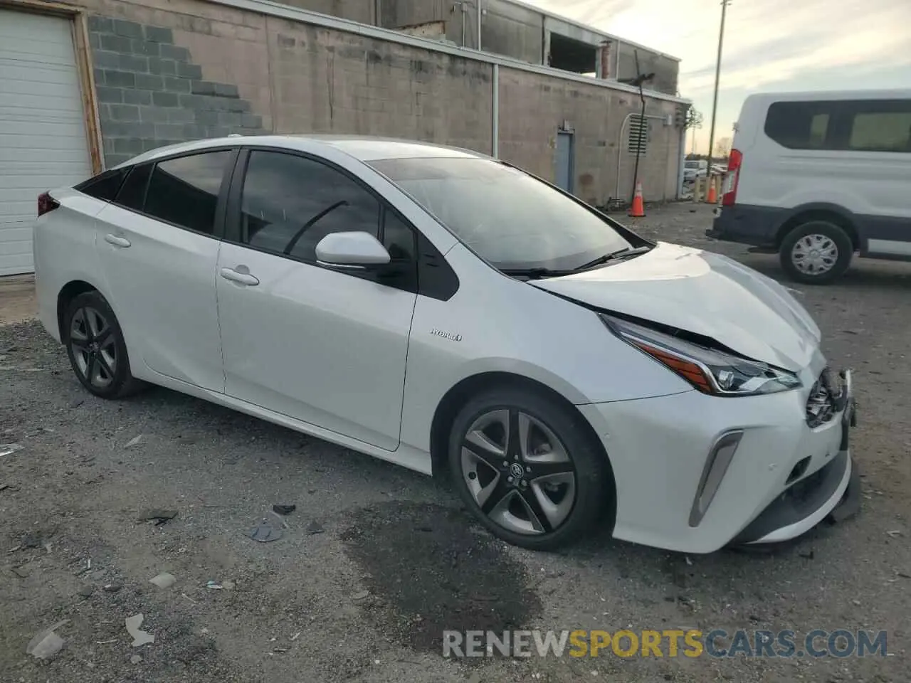 4 Photograph of a damaged car JTDKAMFUXN3160156 TOYOTA PRIUS NIGH 2022
