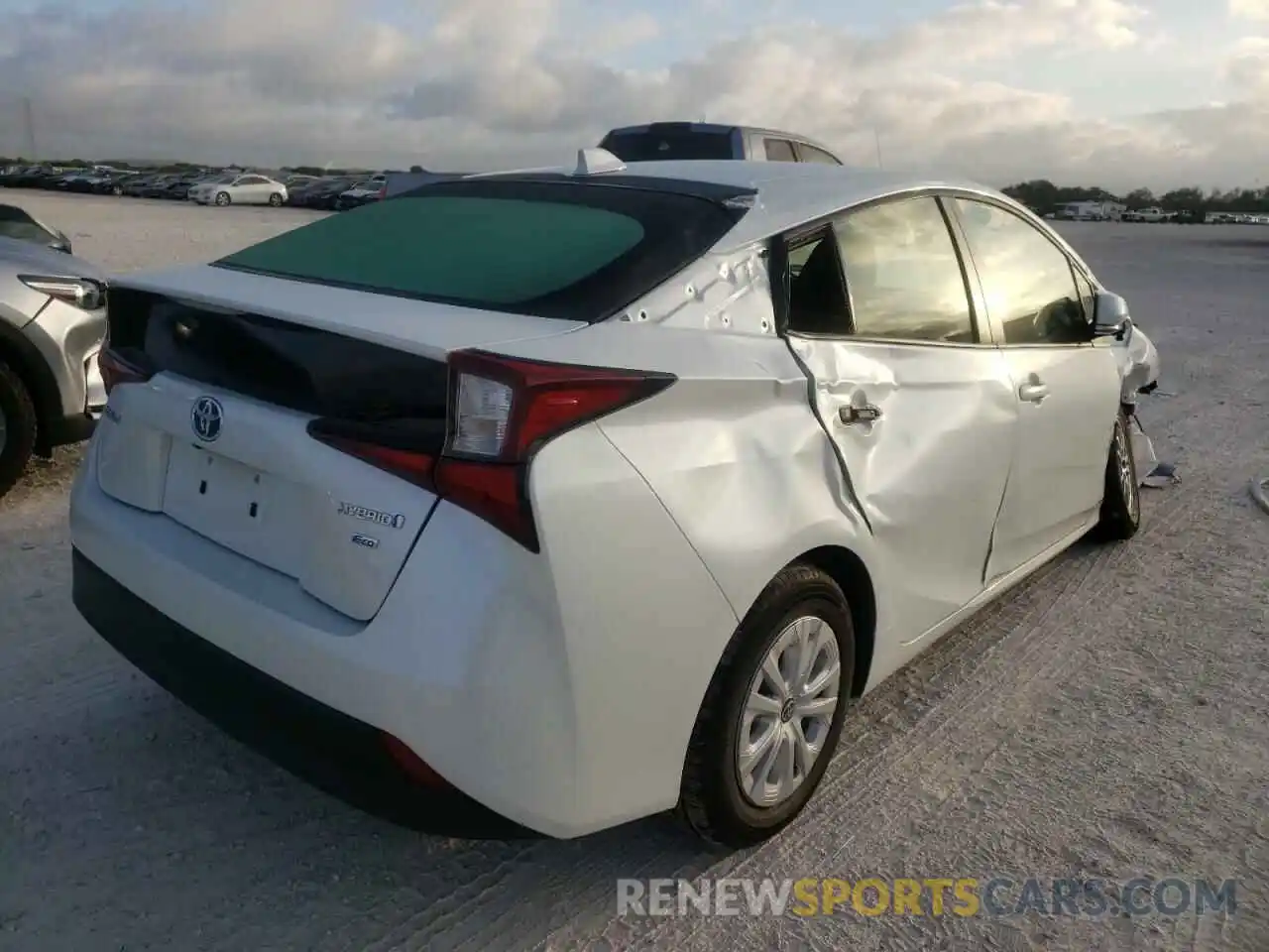 4 Photograph of a damaged car JTDKAMFUXN3161503 TOYOTA PRIUS NIGH 2022