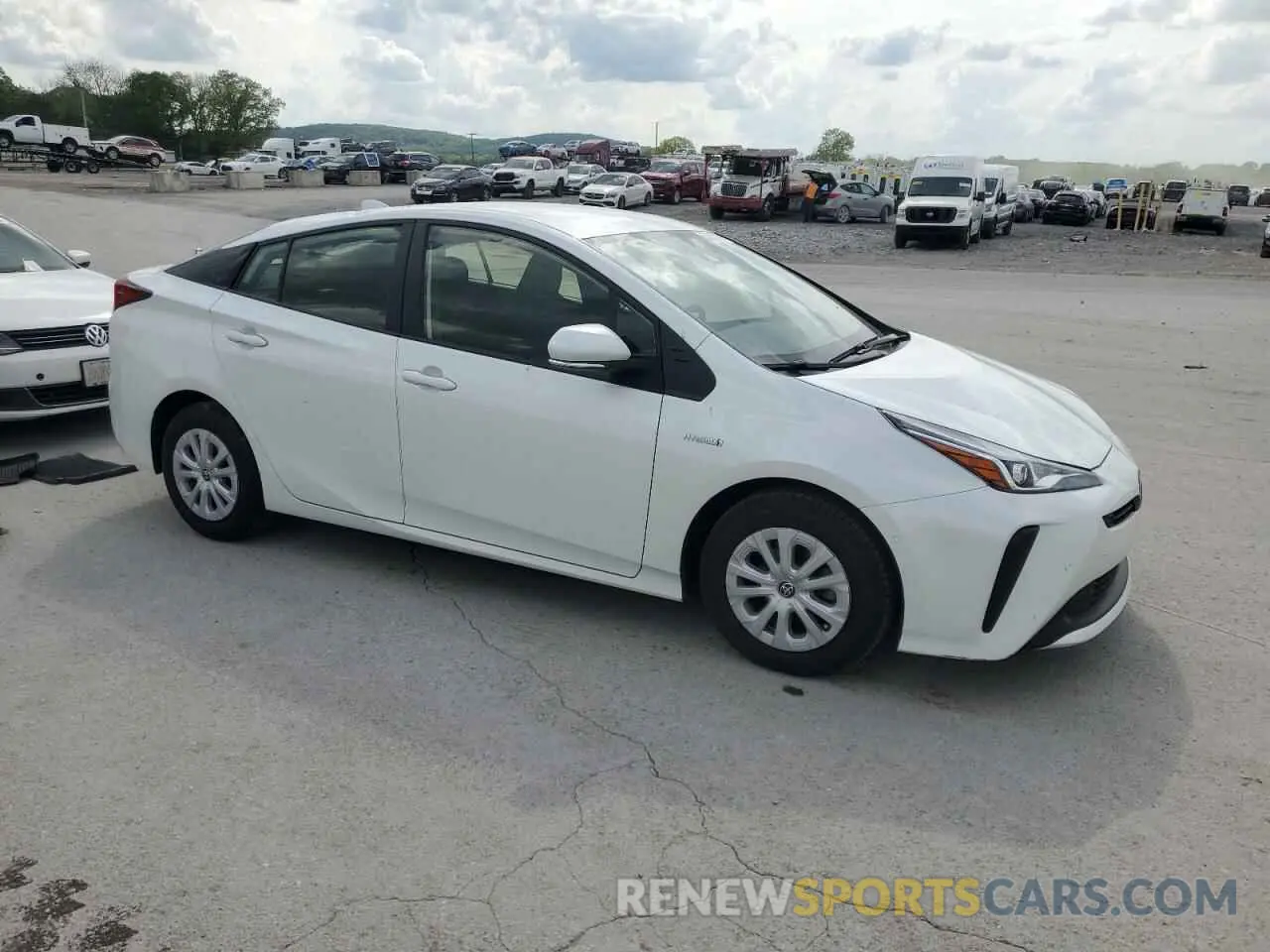 4 Photograph of a damaged car JTDKAMFUXN3169360 TOYOTA PRIUS NIGH 2022