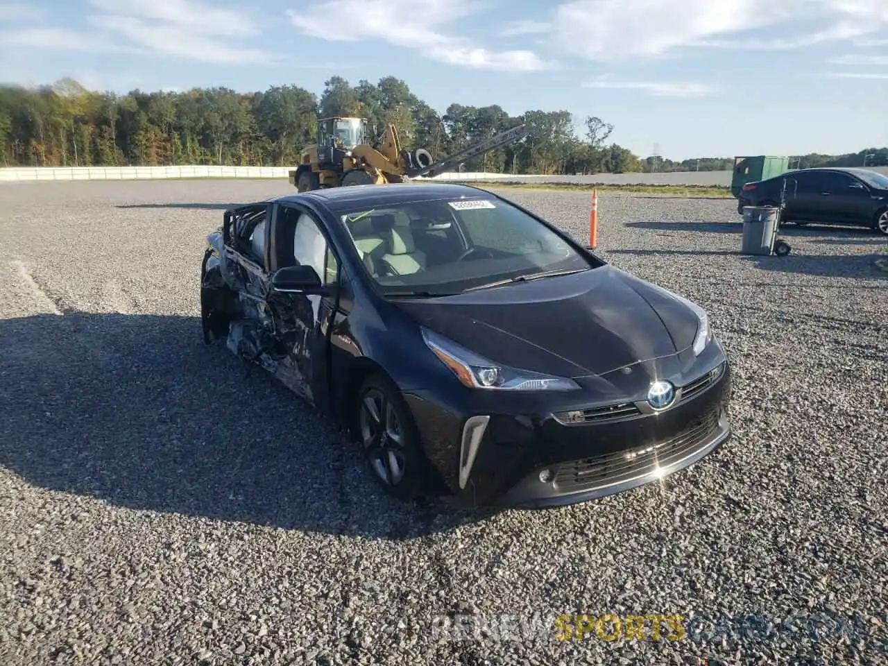 1 Photograph of a damaged car JTDKAMFUXN3180844 TOYOTA PRIUS NIGH 2022