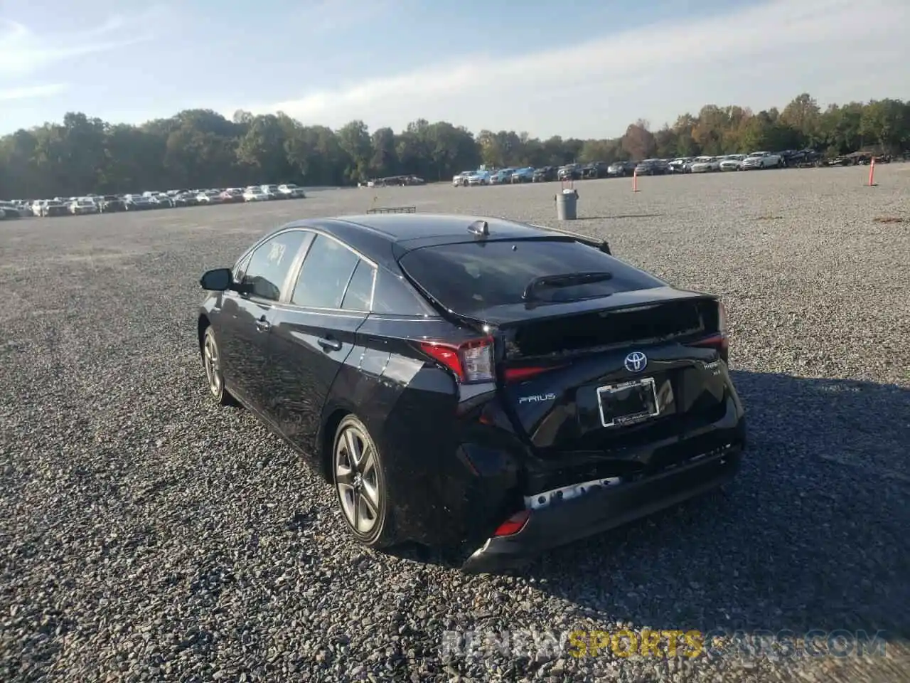 3 Photograph of a damaged car JTDKAMFUXN3180844 TOYOTA PRIUS NIGH 2022