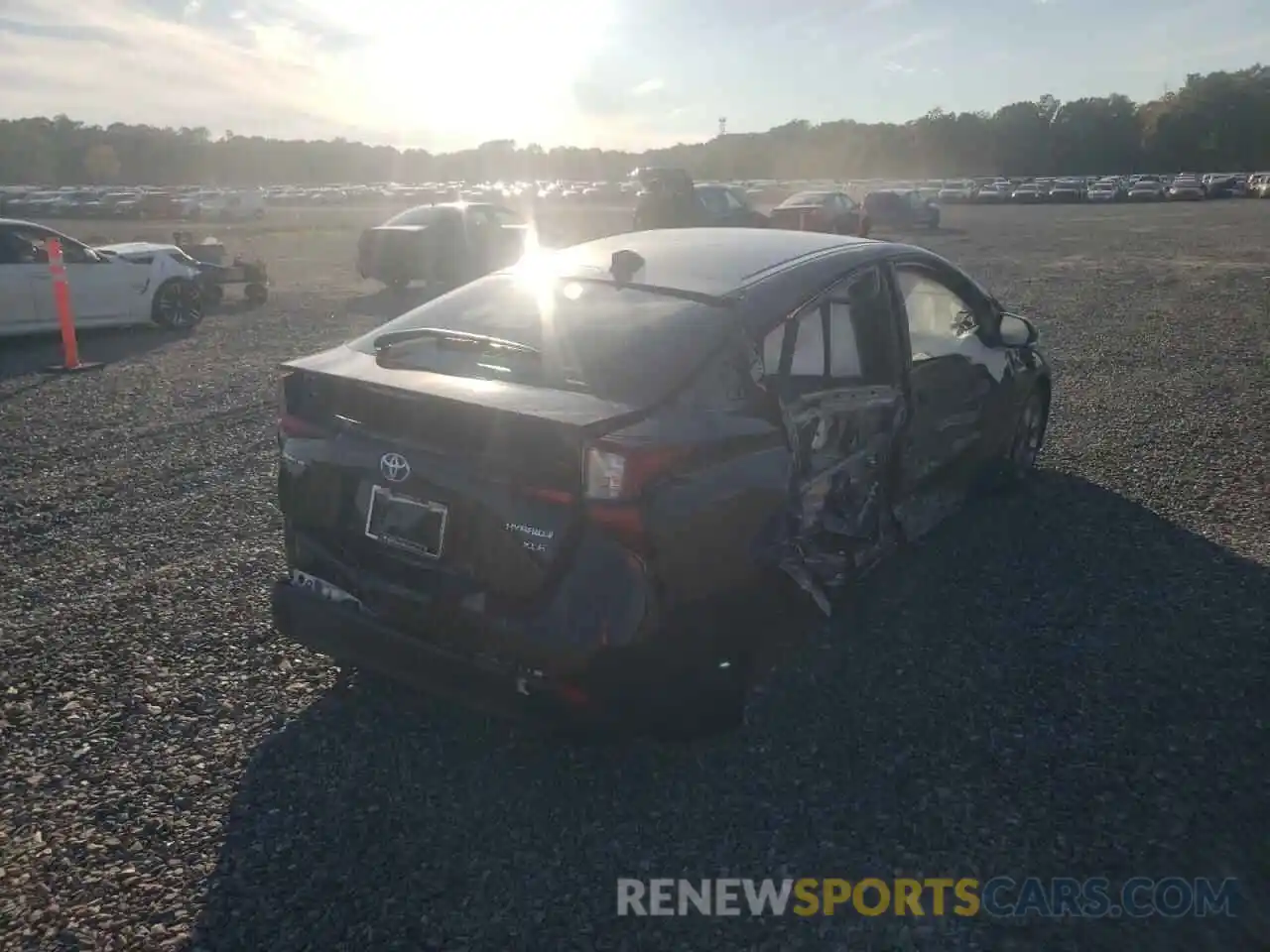 4 Photograph of a damaged car JTDKAMFUXN3180844 TOYOTA PRIUS NIGH 2022