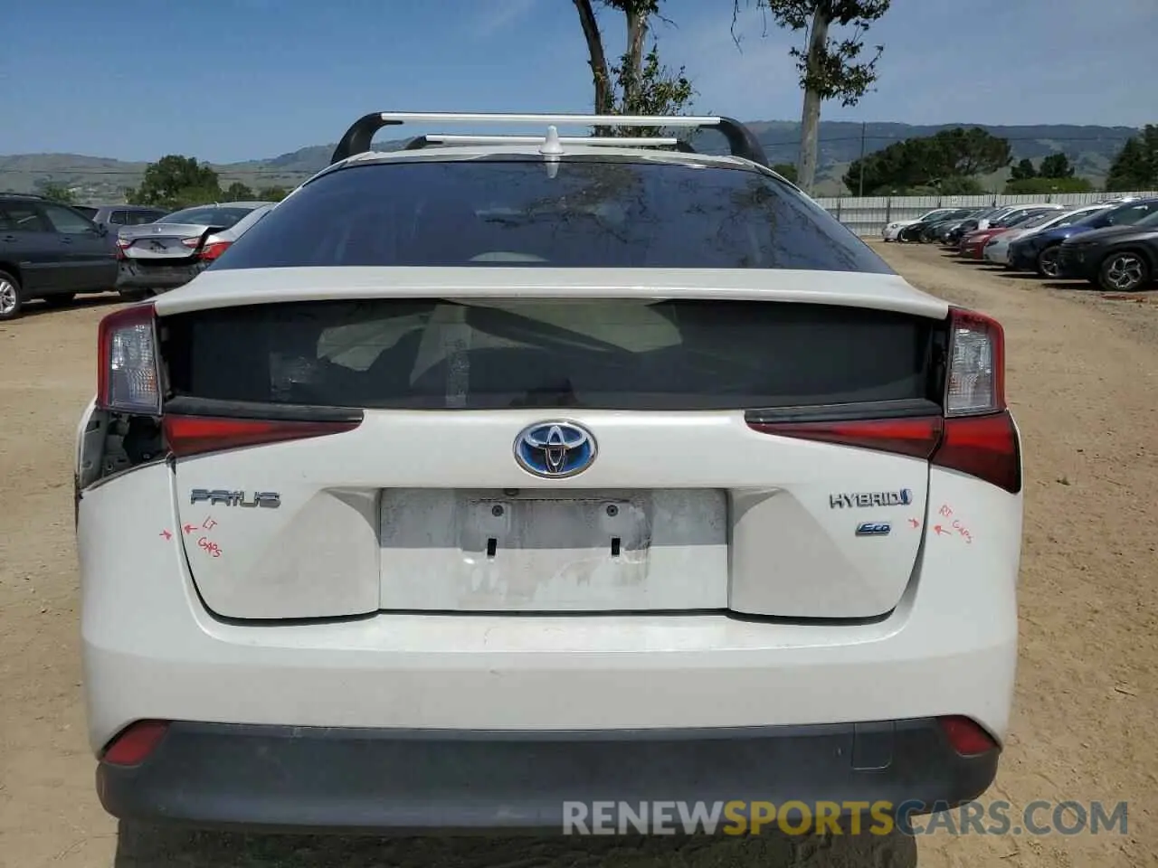 6 Photograph of a damaged car JTDKAMFUXN3182996 TOYOTA PRIUS NIGH 2022
