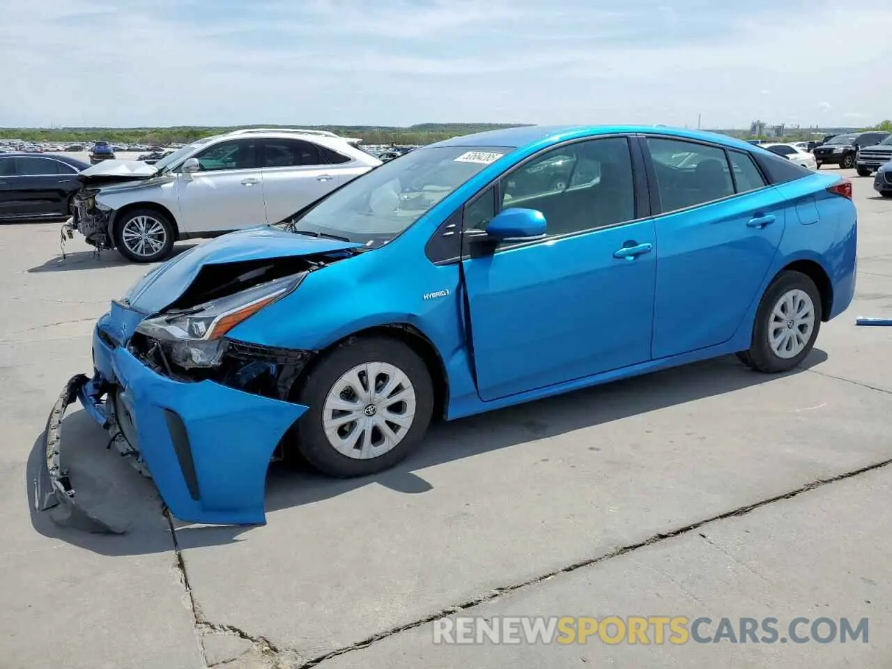 1 Photograph of a damaged car JTDKAMFUXN3184828 TOYOTA PRIUS NIGH 2022