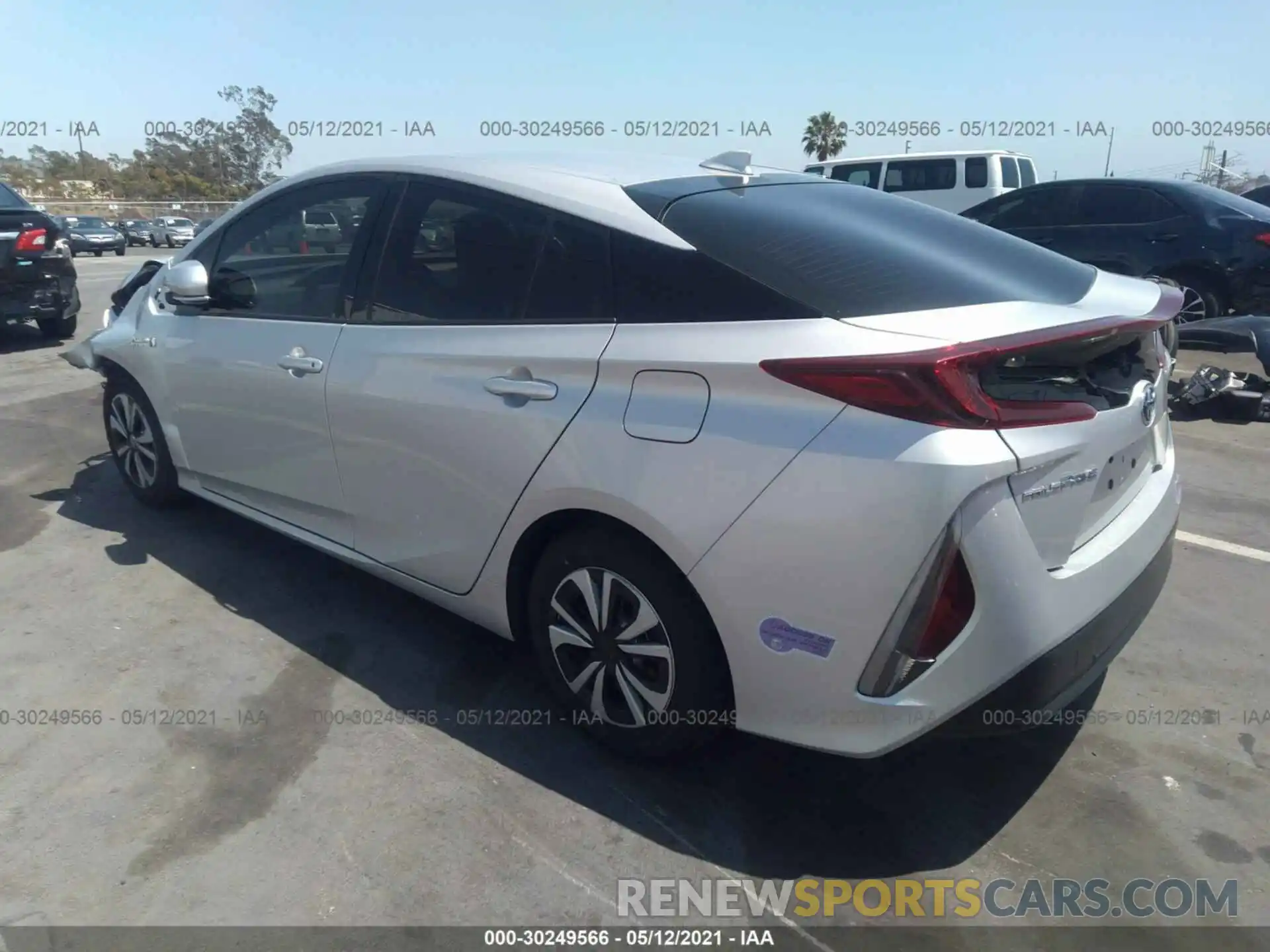 3 Photograph of a damaged car JTDKARFP0K3106934 TOYOTA PRIUS PRIME 2019