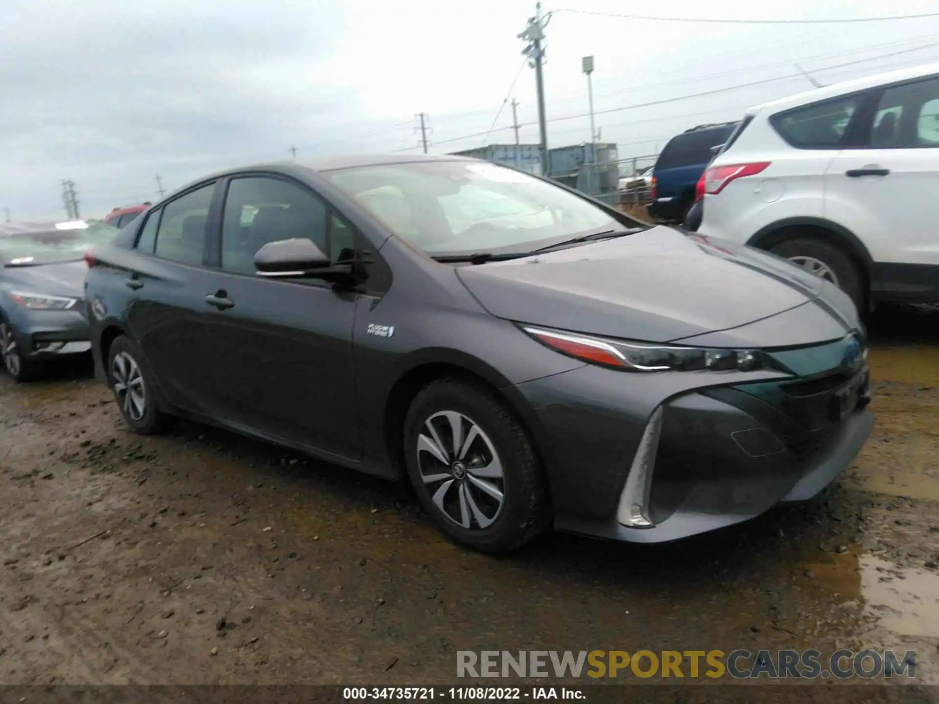 1 Photograph of a damaged car JTDKARFP0K3117884 TOYOTA PRIUS PRIME 2019