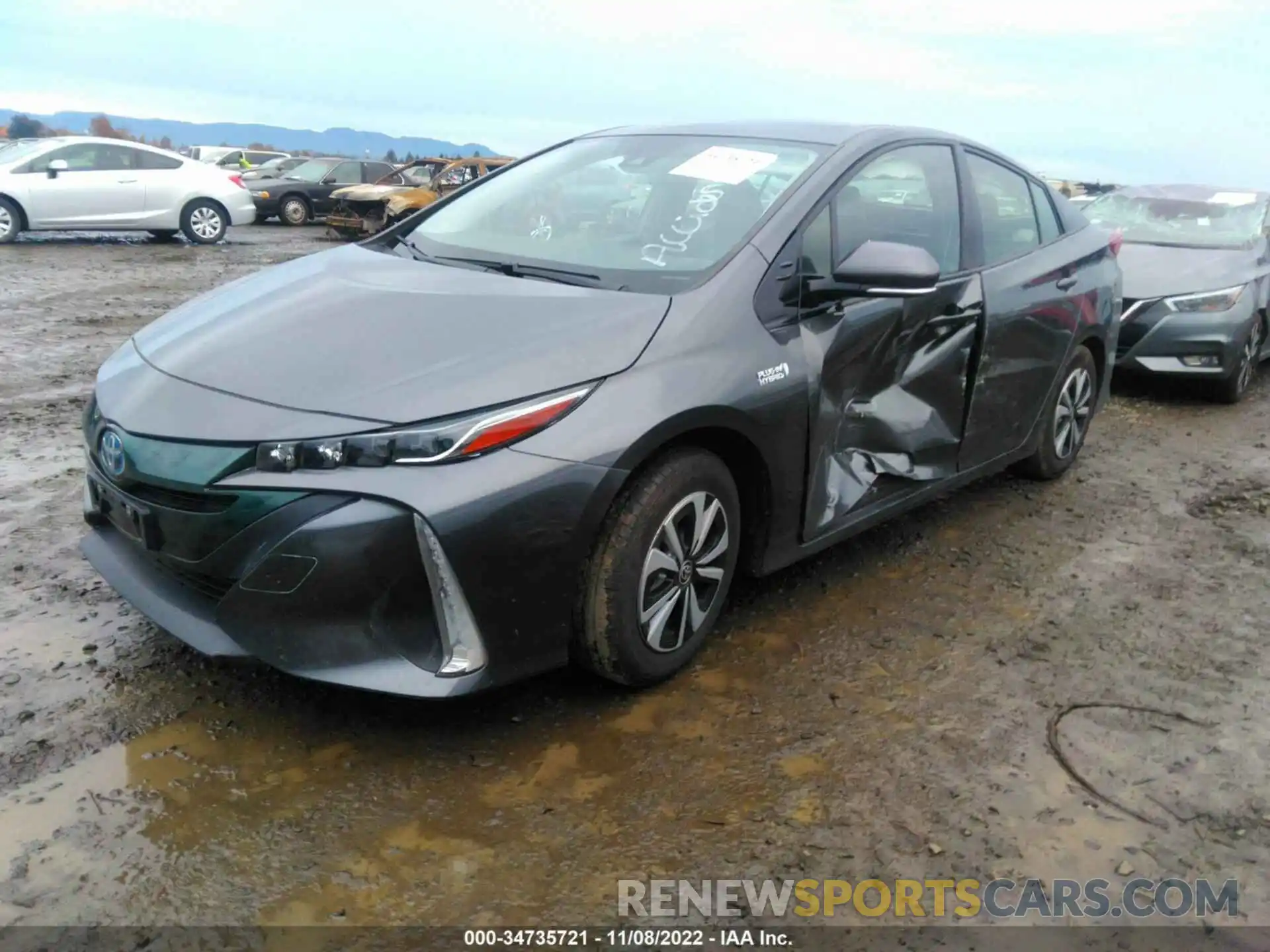 2 Photograph of a damaged car JTDKARFP0K3117884 TOYOTA PRIUS PRIME 2019