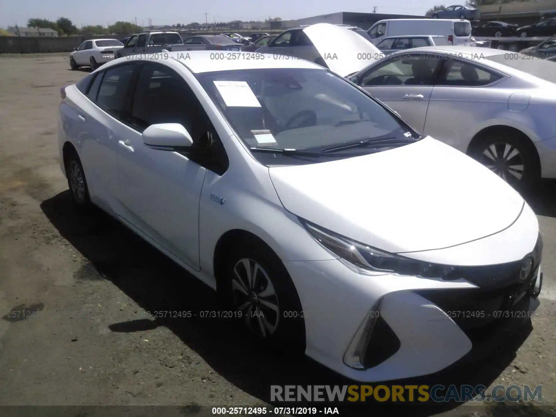 1 Photograph of a damaged car JTDKARFP0K3118632 TOYOTA PRIUS PRIME 2019