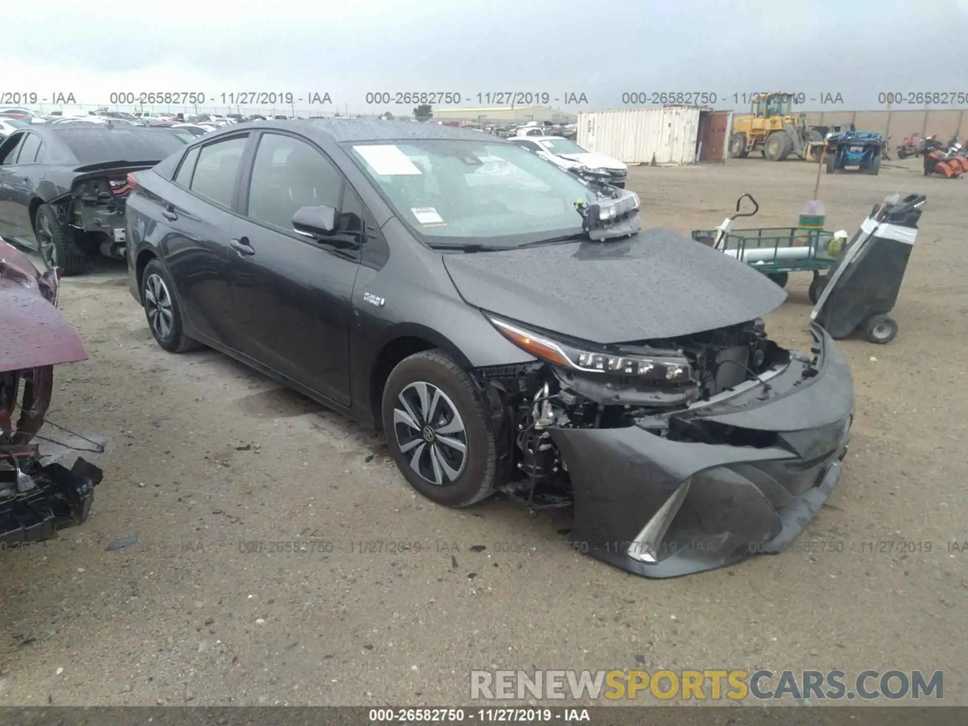 1 Photograph of a damaged car JTDKARFP2K3105946 TOYOTA PRIUS PRIME 2019