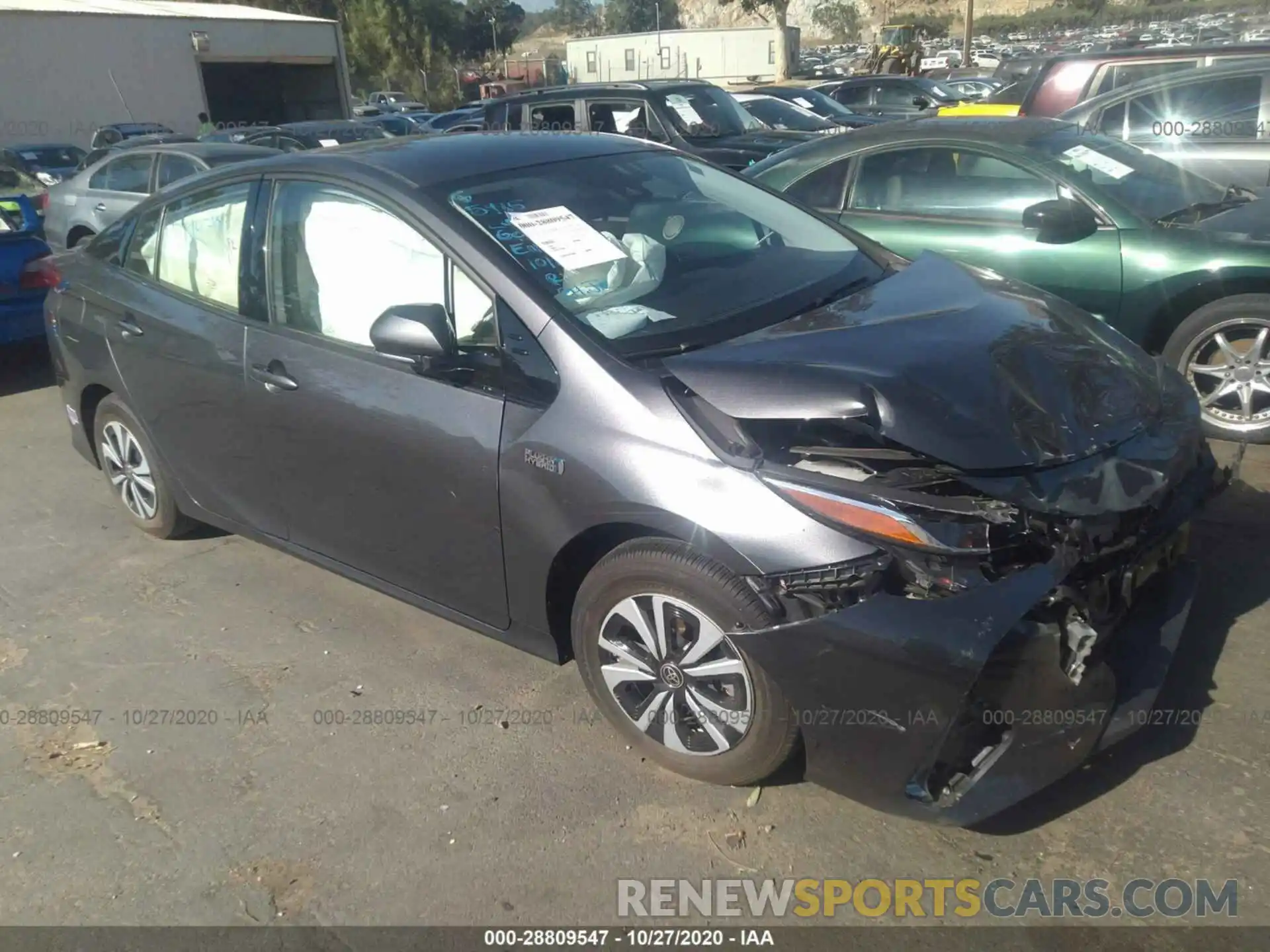 1 Photograph of a damaged car JTDKARFP3K3105907 TOYOTA PRIUS PRIME 2019