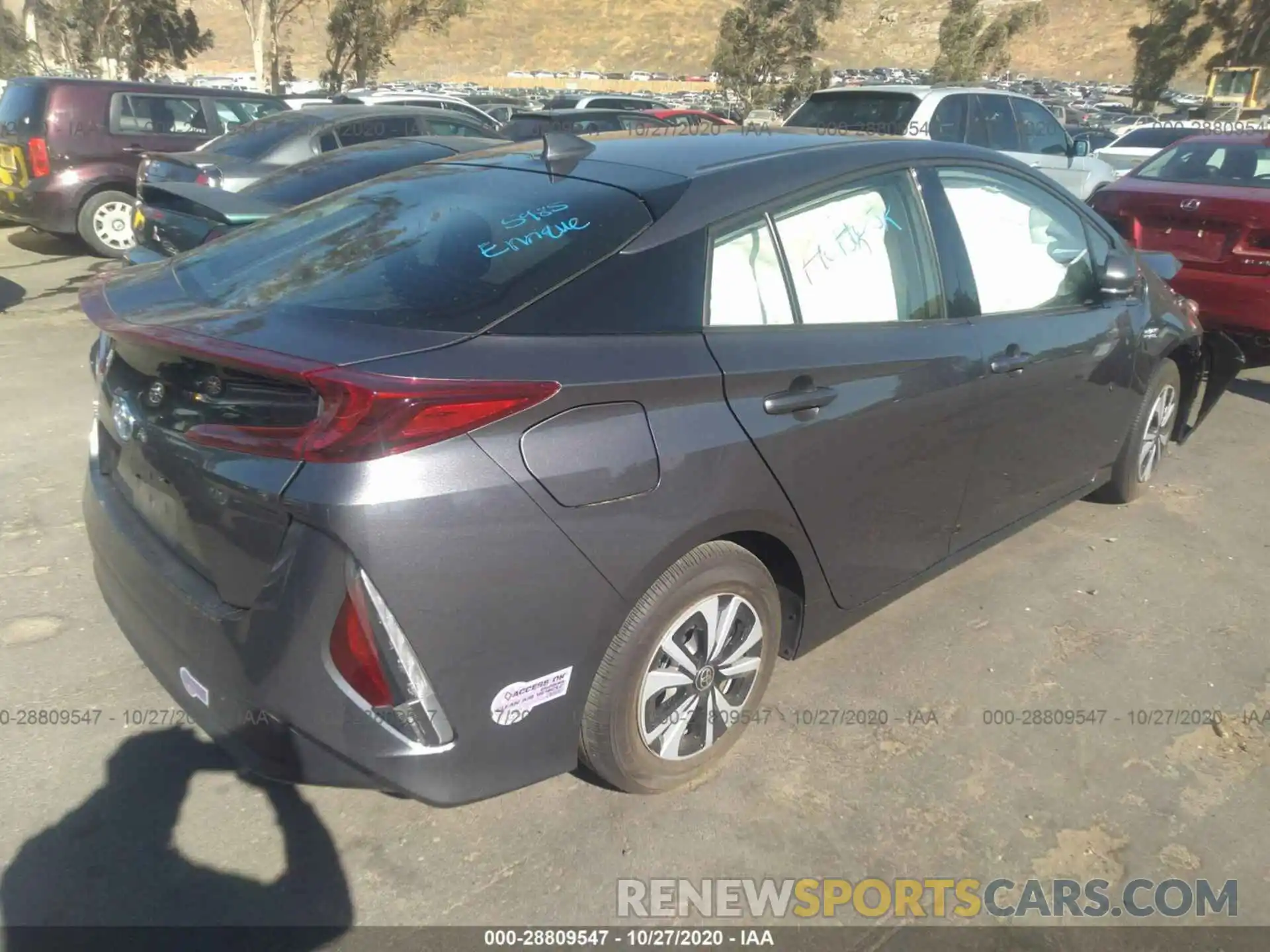 4 Photograph of a damaged car JTDKARFP3K3105907 TOYOTA PRIUS PRIME 2019