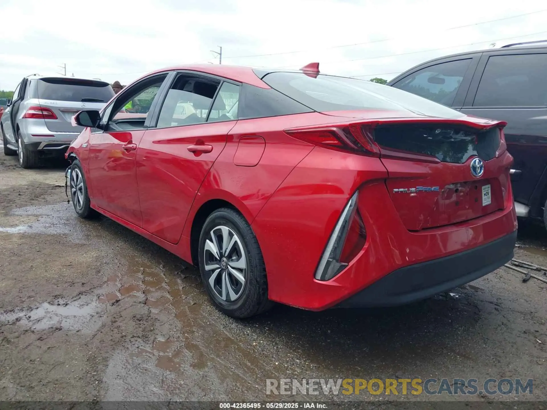 3 Photograph of a damaged car JTDKARFP3K3109147 TOYOTA PRIUS PRIME 2019