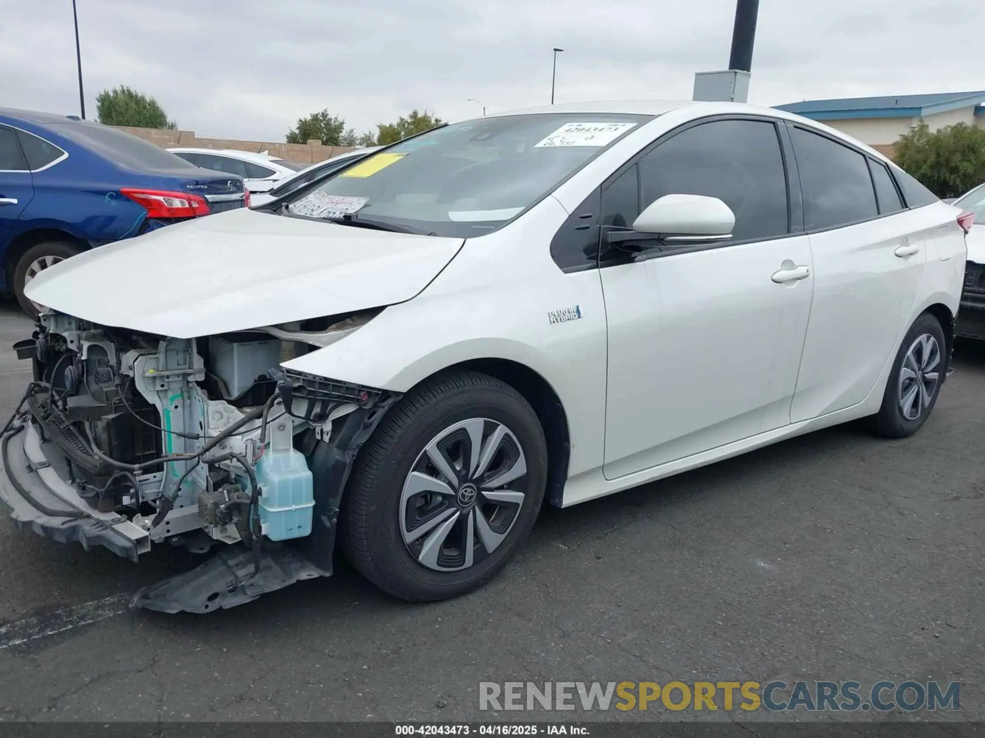 2 Photograph of a damaged car JTDKARFP3K3113540 TOYOTA PRIUS PRIME 2019