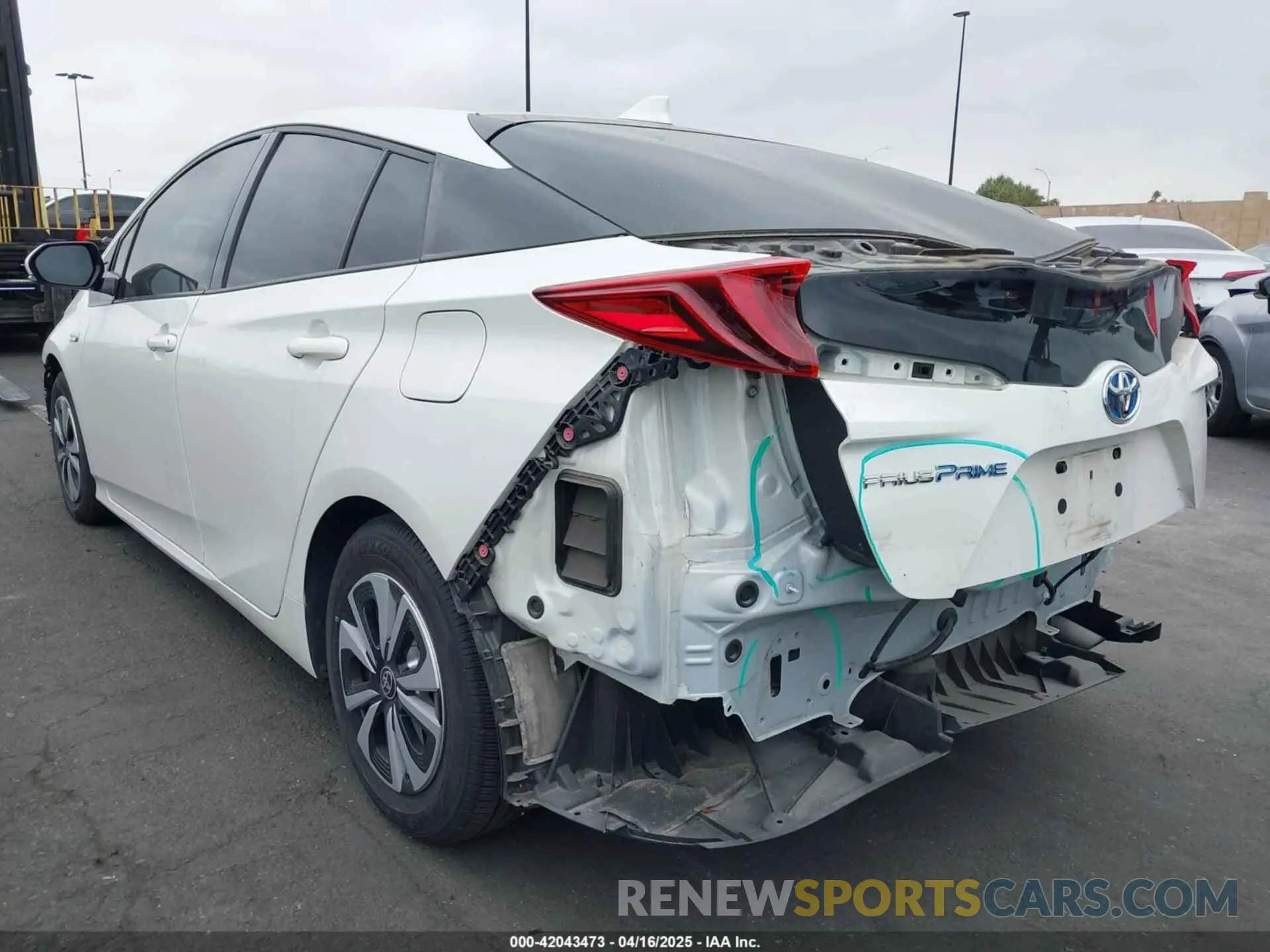 3 Photograph of a damaged car JTDKARFP3K3113540 TOYOTA PRIUS PRIME 2019