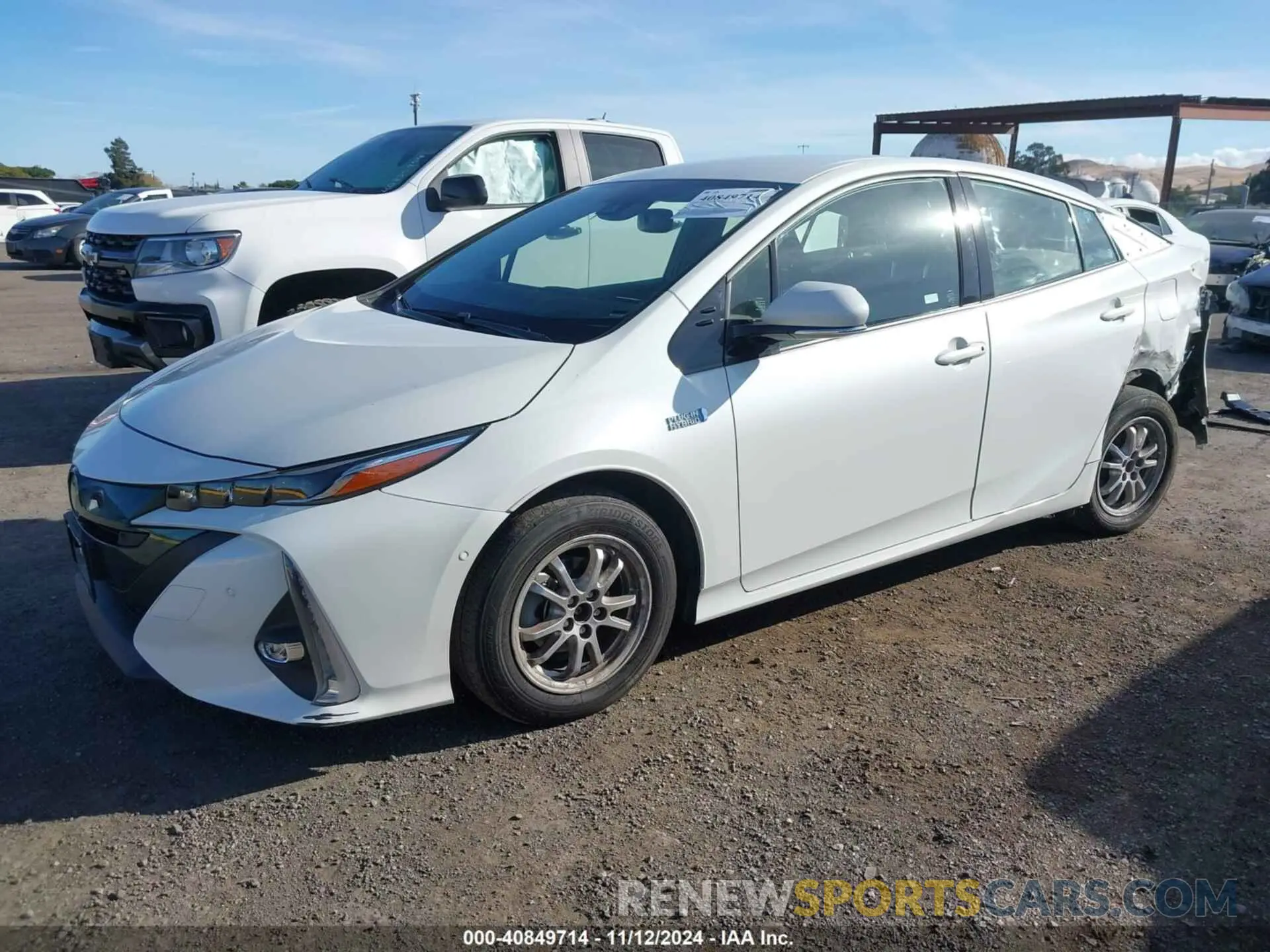 2 Photograph of a damaged car JTDKARFP3K3116714 TOYOTA PRIUS PRIME 2019