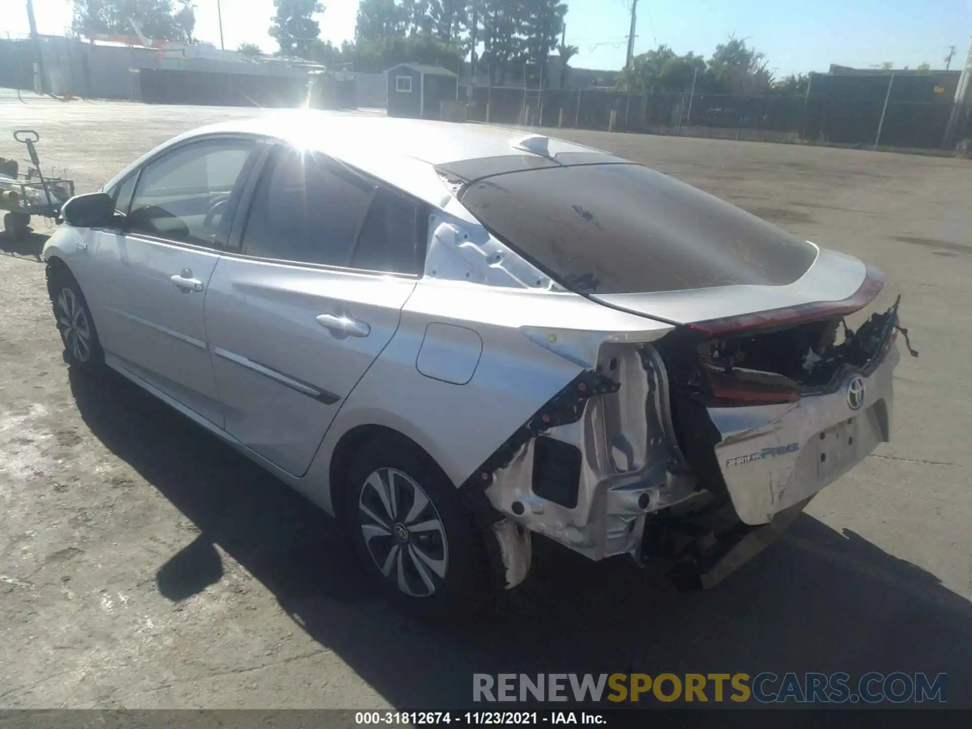 3 Photograph of a damaged car JTDKARFP3K3117118 TOYOTA PRIUS PRIME 2019